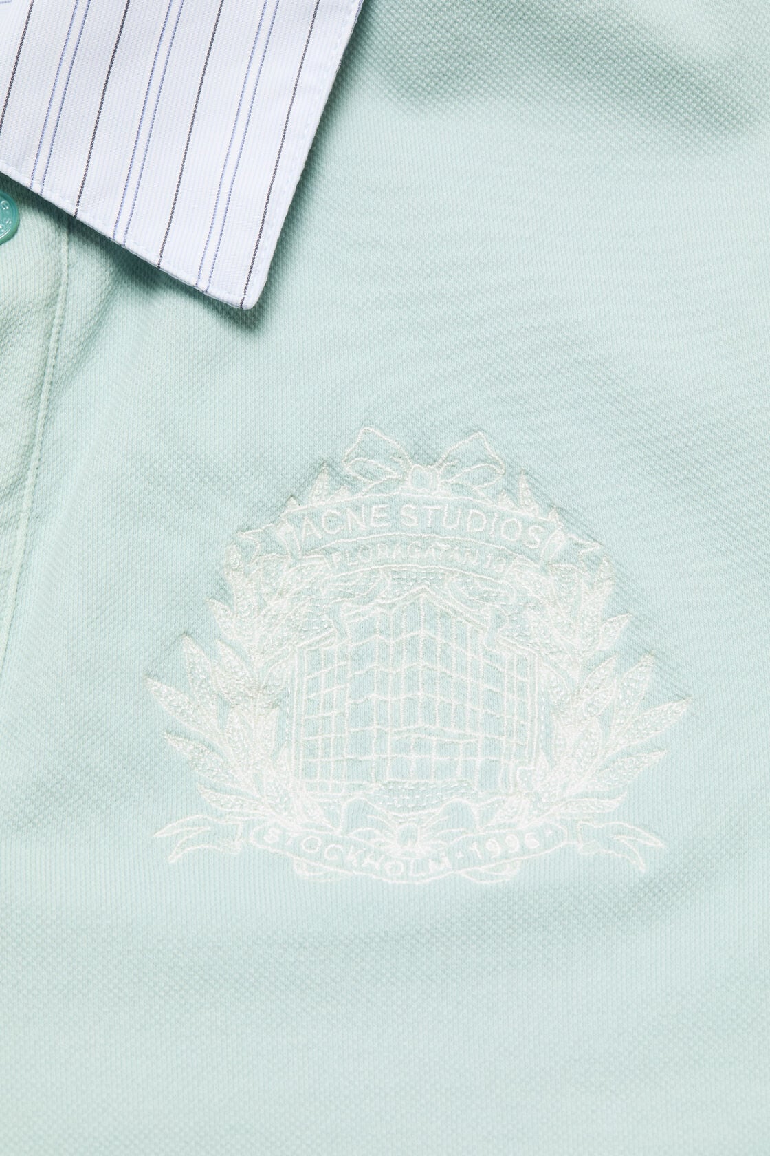 Layered polo shirt with logo, Light blue, 2000x
