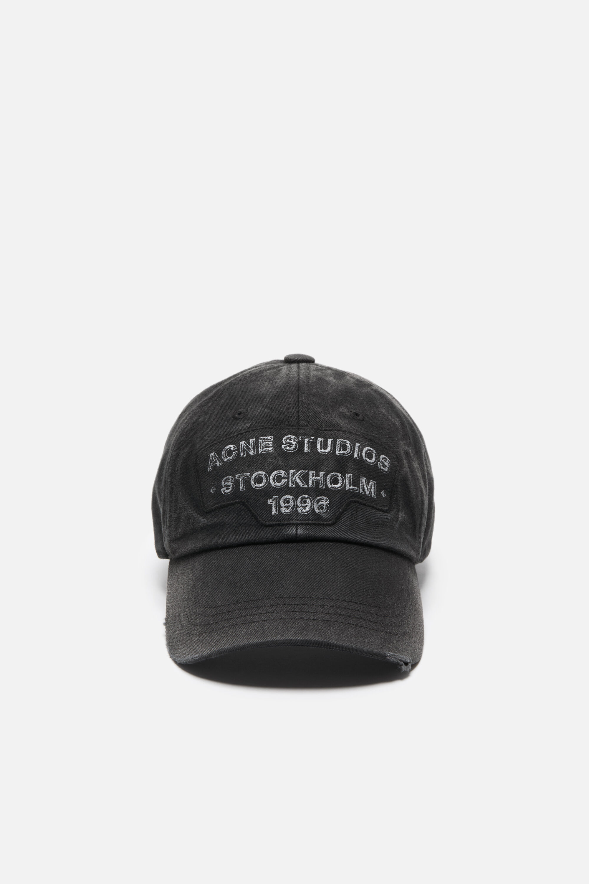 帽子 Acne Studios Logo Stamp Cap Acne Studios - Screenprint baseball cap - Black