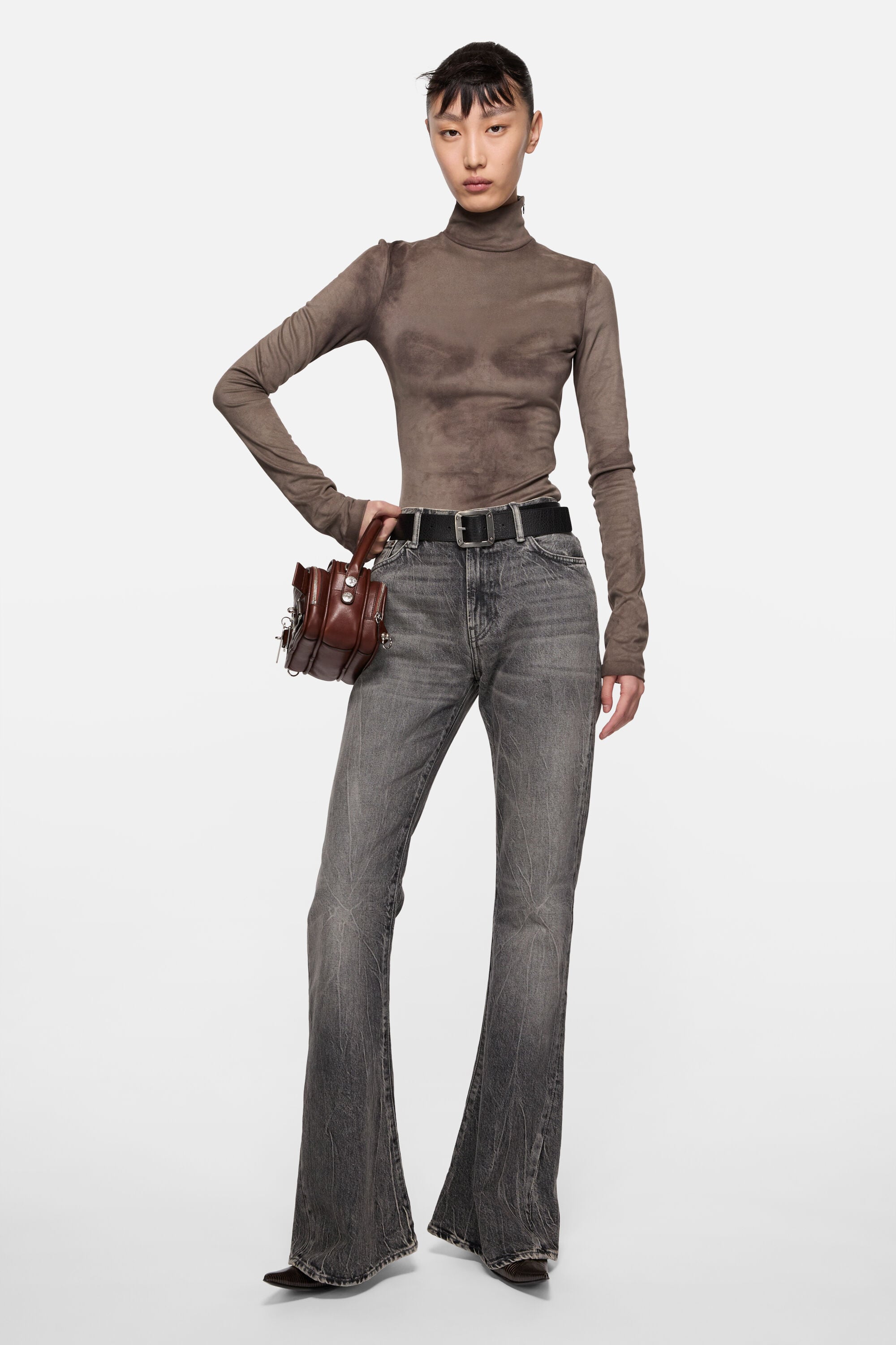 Acne Studios - フィットジーンズ - 2025F - ウォッシュドブラック