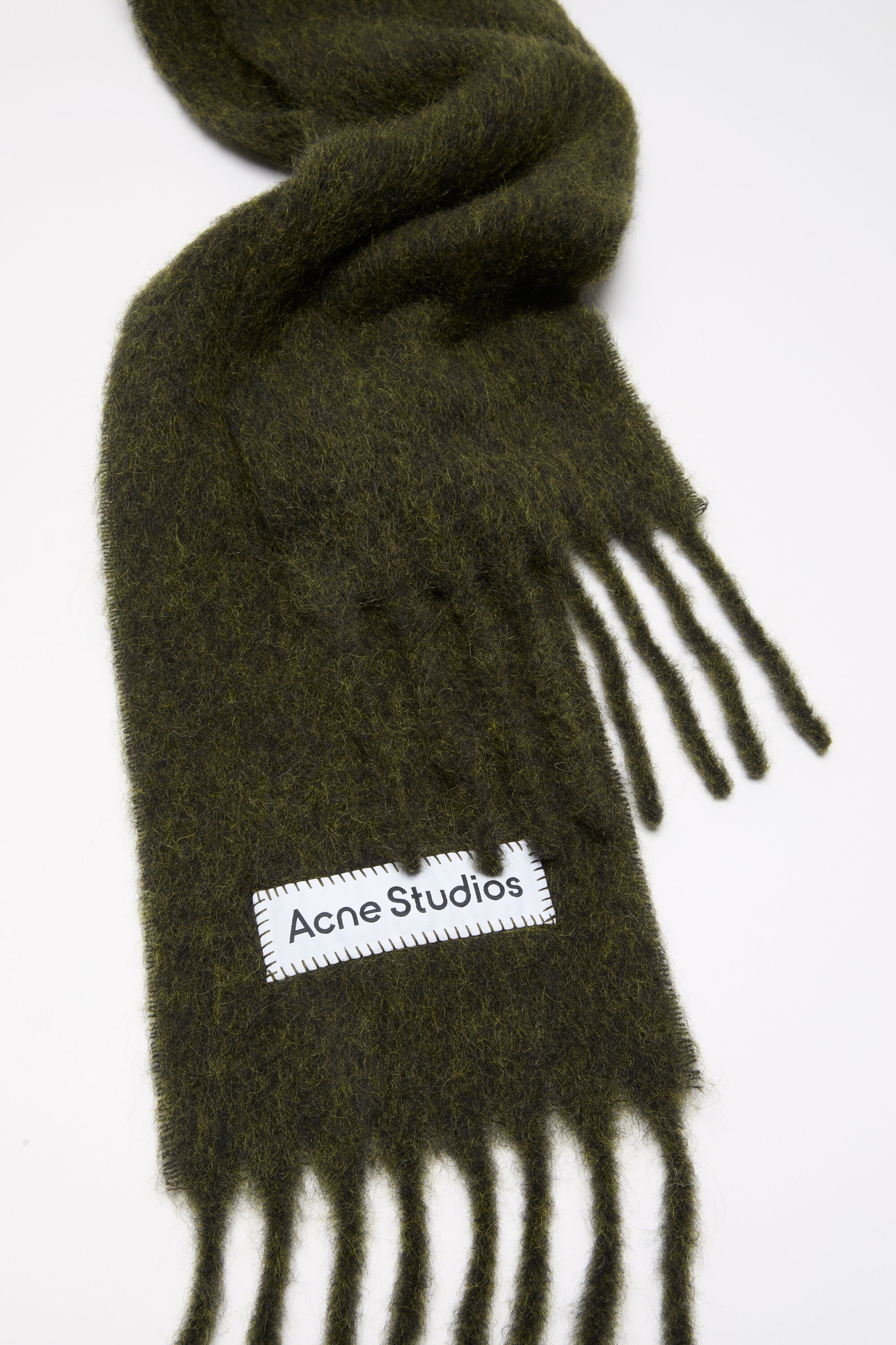 Acne Studios - Skinny mohair scarf - Forest green