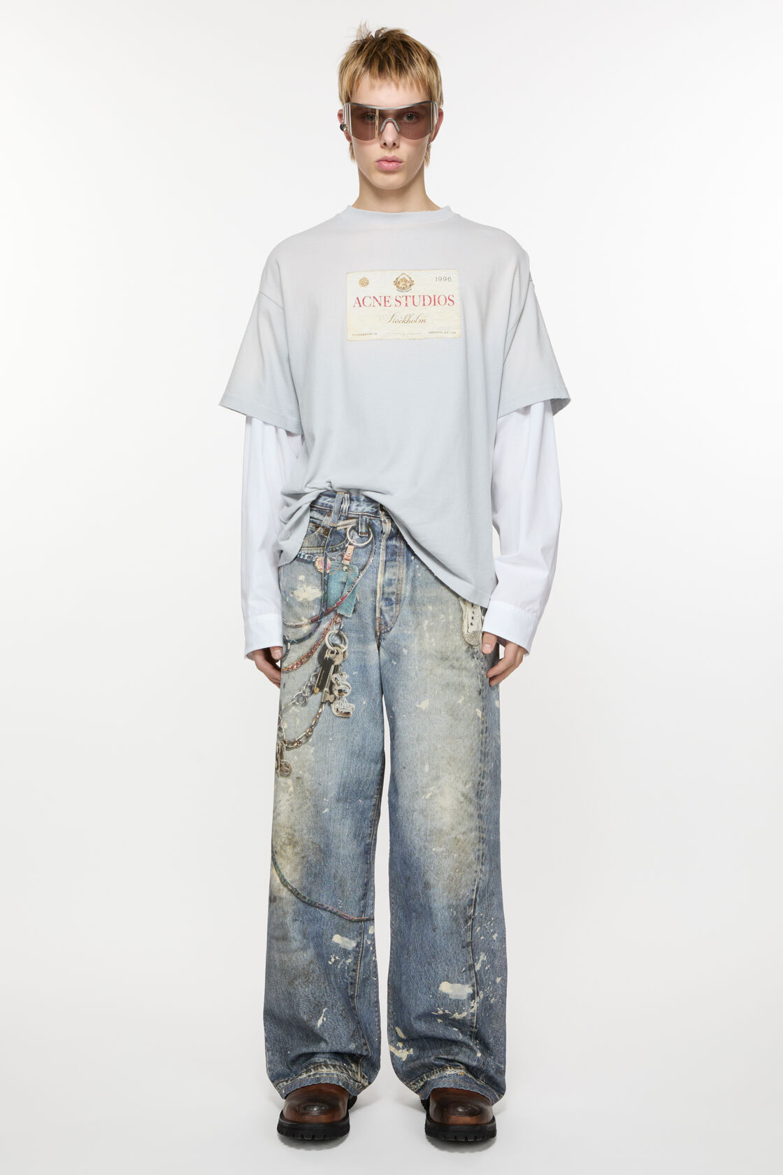 Loose fit trousers - 1981, Mid Blue, 2000x