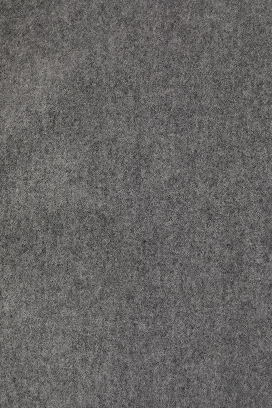 Fringe wool scarf - oversized, Grey Melange, 2000x