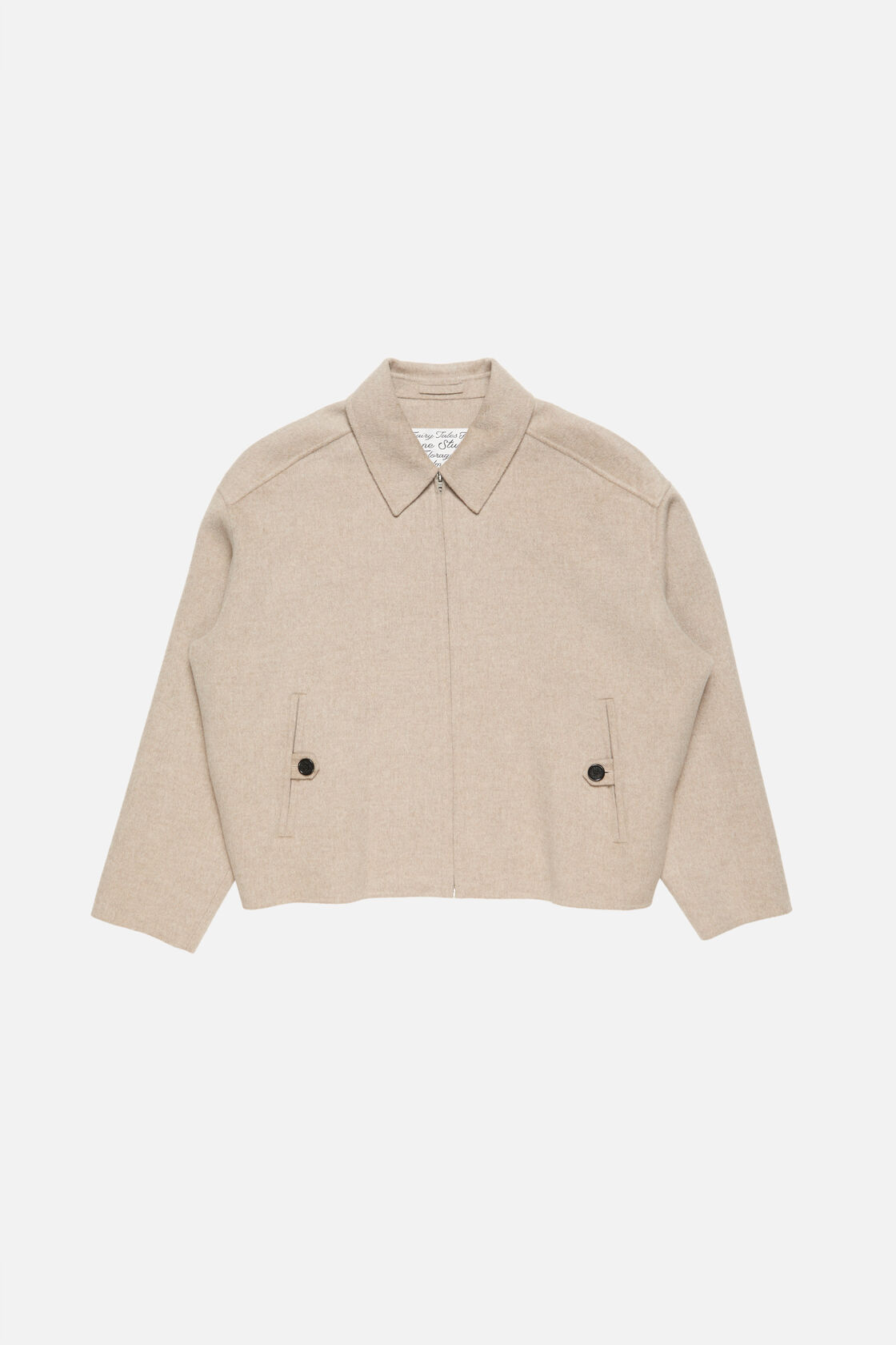 Cashmere jacket, Oatmeal melange, 2000x
