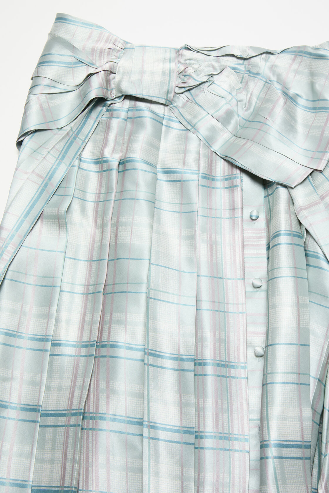 Silk skirt with bow, Aqua blue, 2000x
