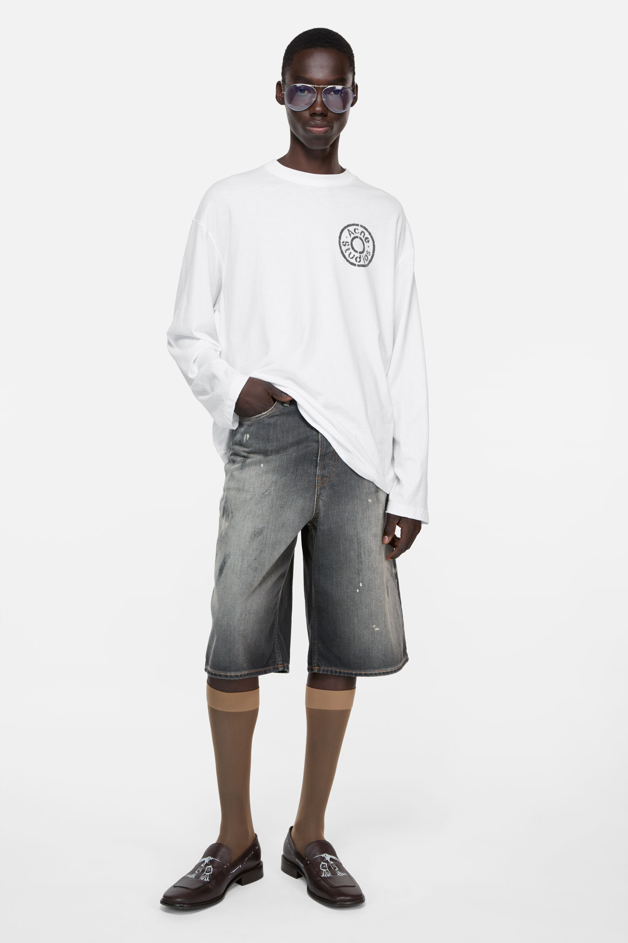 Acne Studios - Logo t-shirt - Optic White