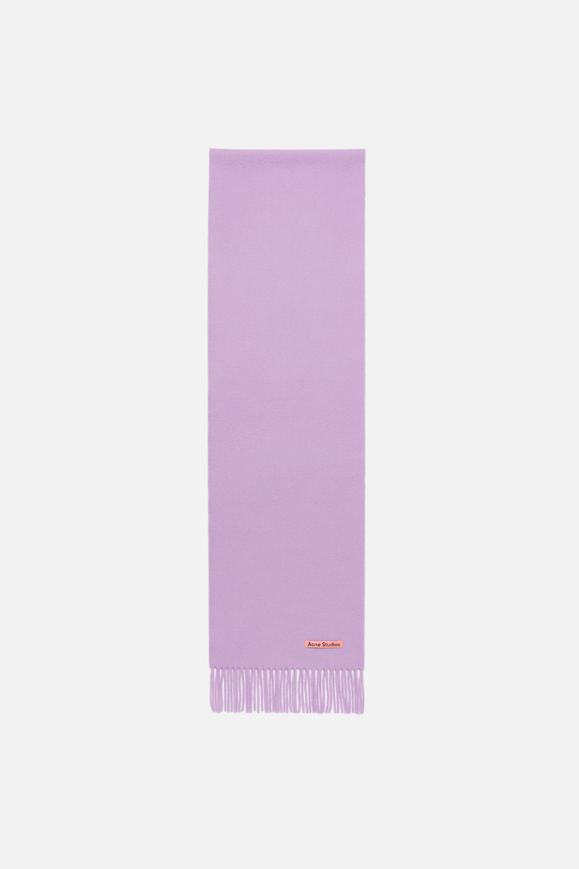Acne Studios - Fringe wool scarf - skinny - Lilac