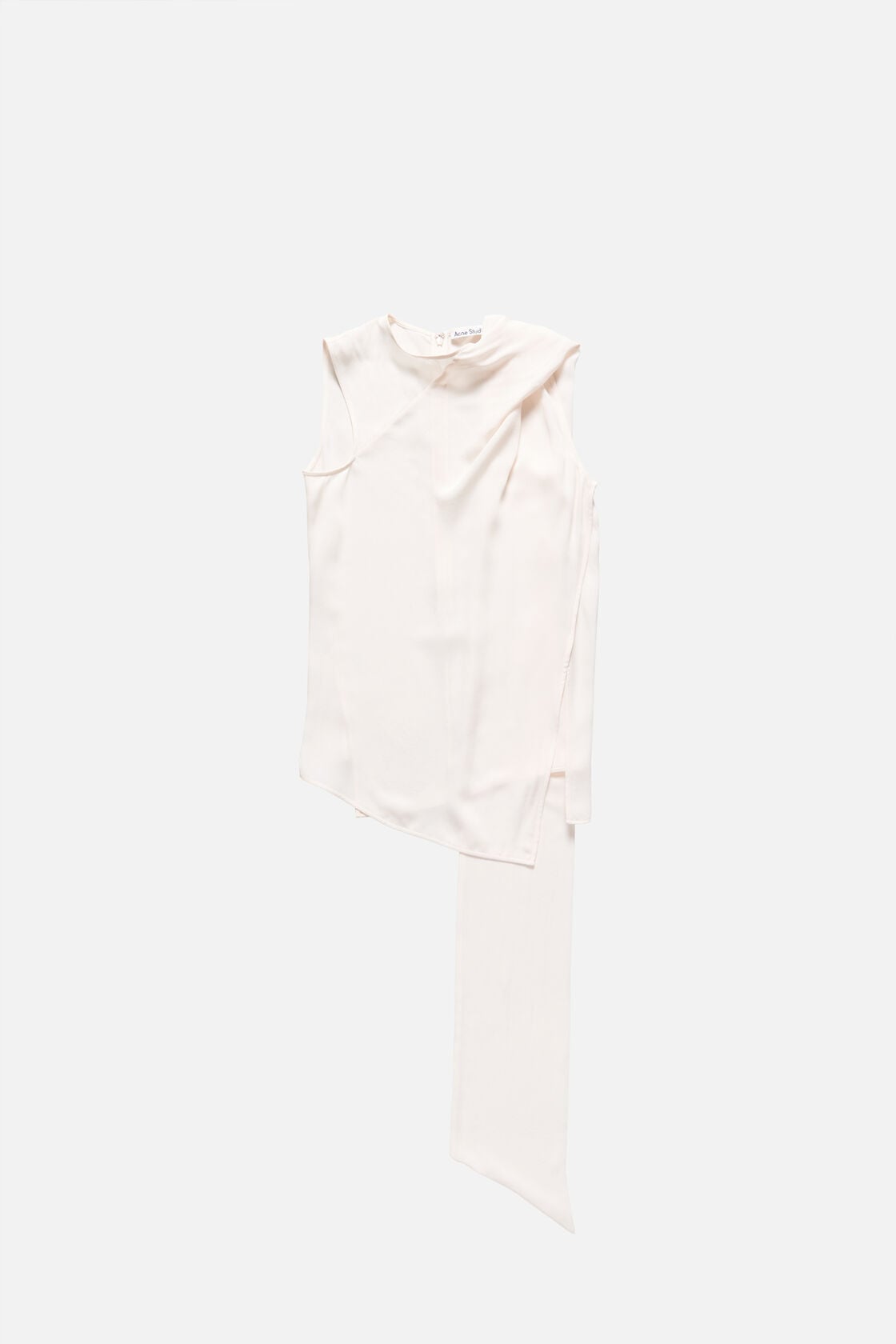Silk sleeveless blouse, Marble White, 2000x
