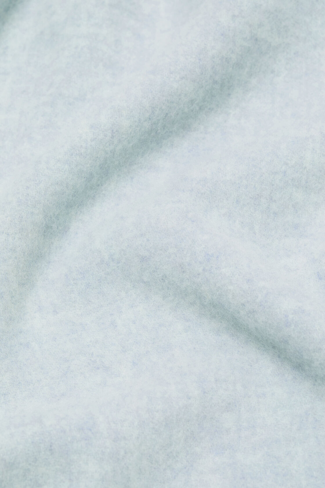 Fringe wool scarf &ndash; Narrow, Ice Blue Melange, 2000x