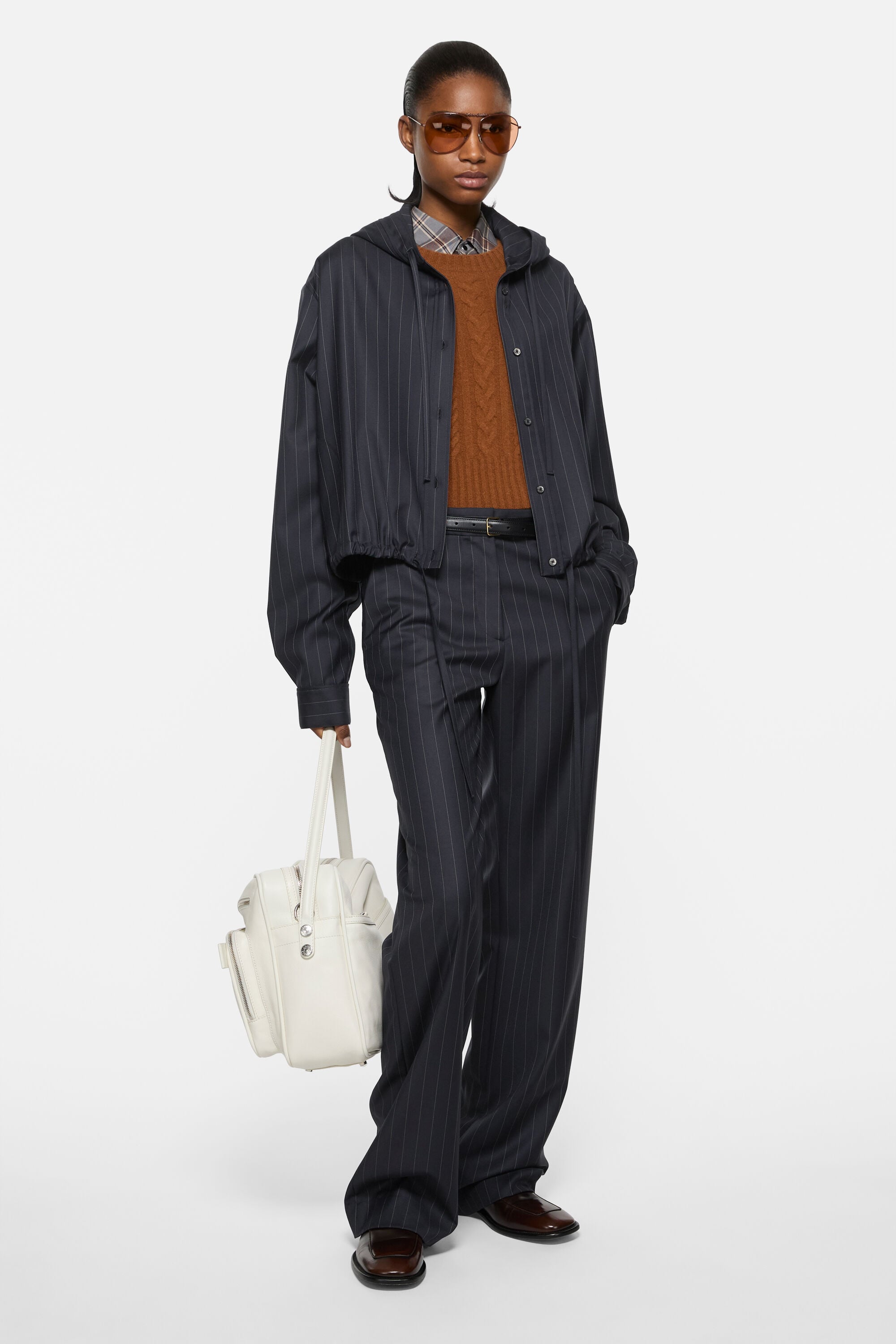 Acne Studios オーバーサイズシャツ ネイビー Acne Studios - ボタン