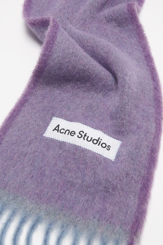 Acne Studios - ウールモヘアスカーフ - ナロー - ラベンダーパープル 