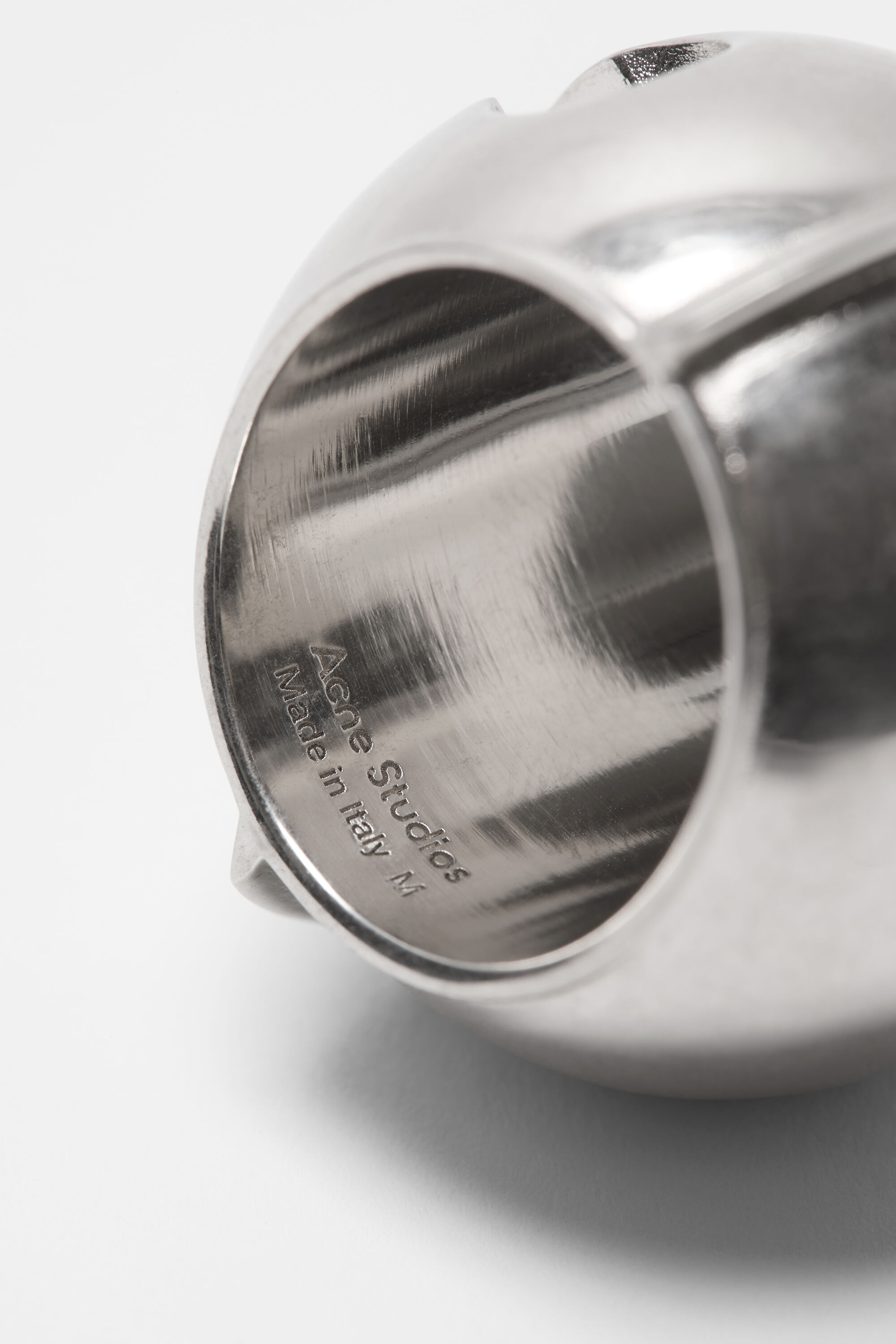 Acne Studios - Bell metal ring - Semi matt silver