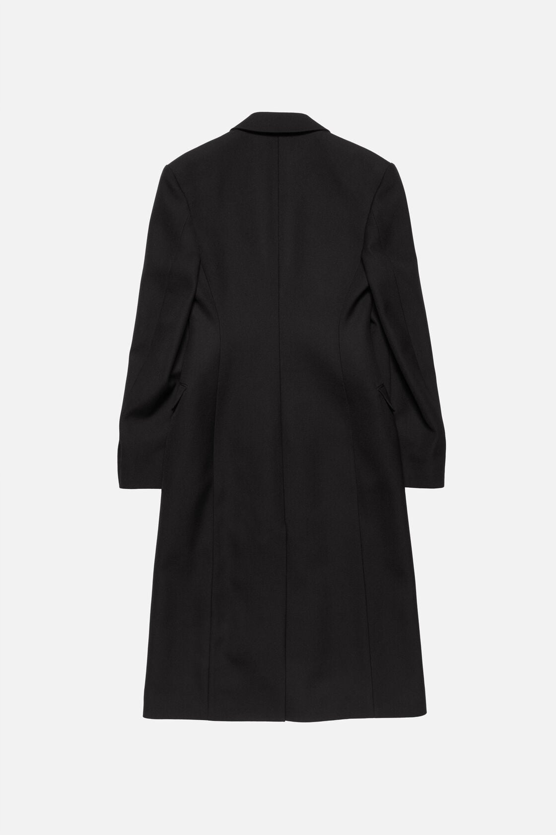 Double-breasted wool coat, Black, 2000x
