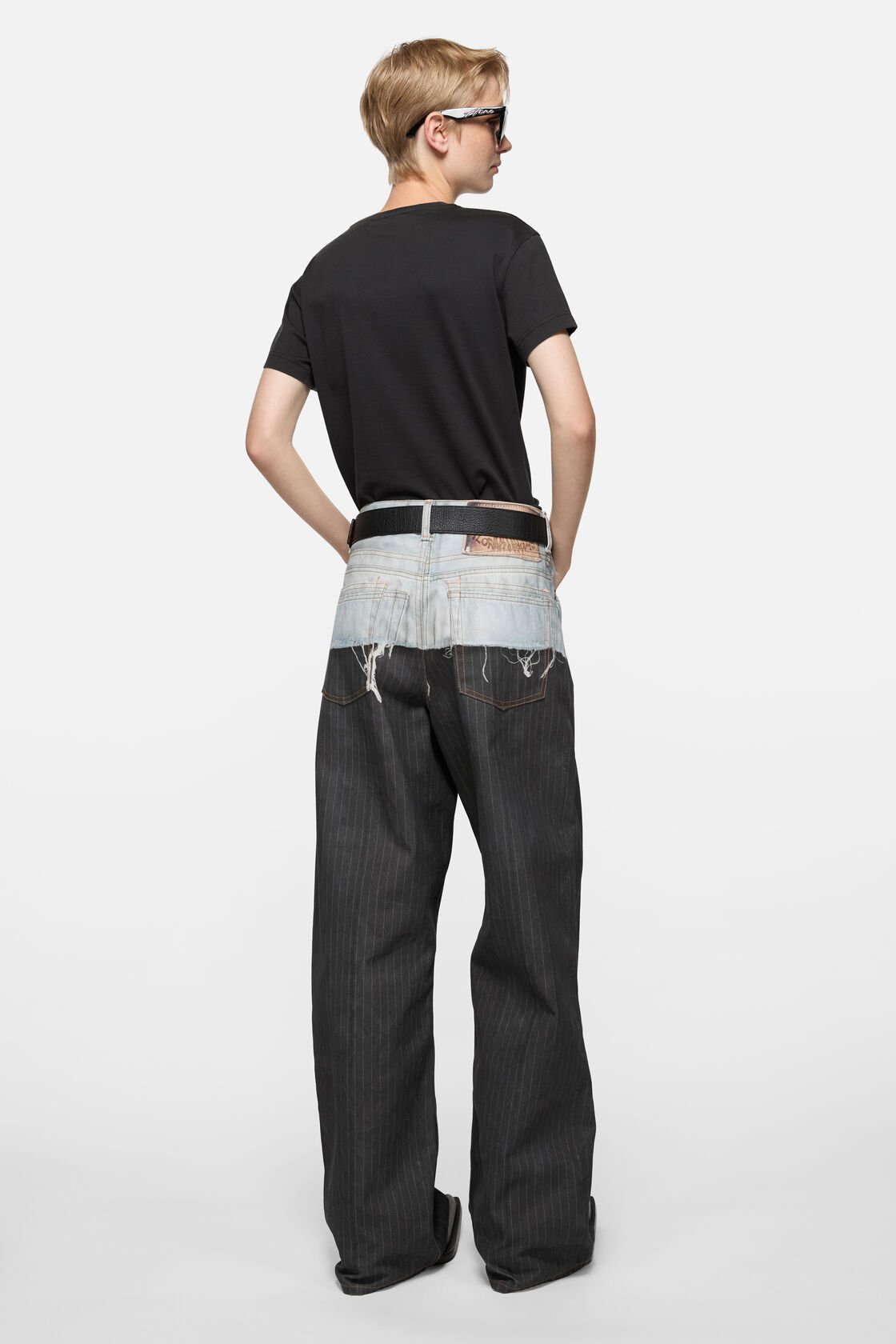 Face logo t-shirt - fitted, Faded black, 2000x