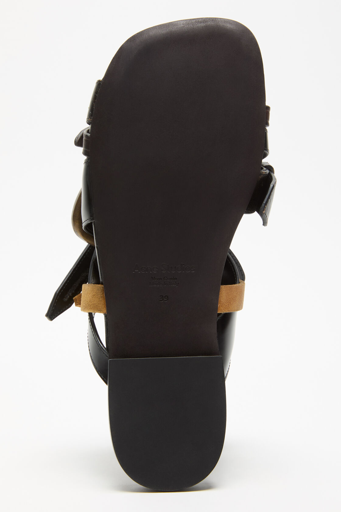 Leather belts strap sandals, Multi brown, 2000x