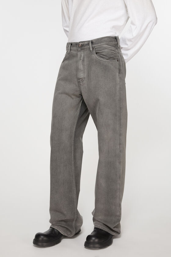 Acne Studios へらせ グレー ブーツカットデニム