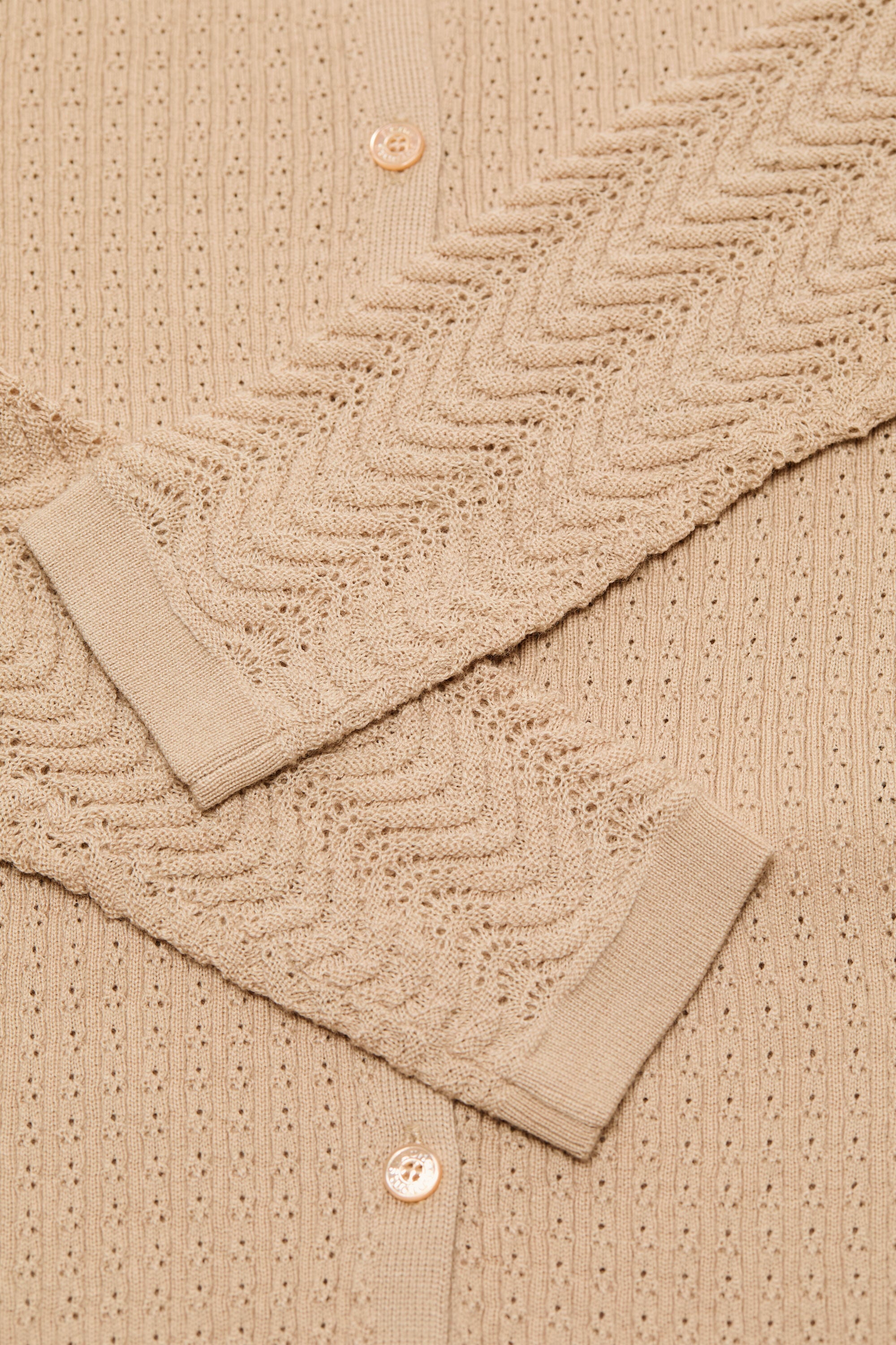 Acne Studios - Wool knit cardigan - Beige