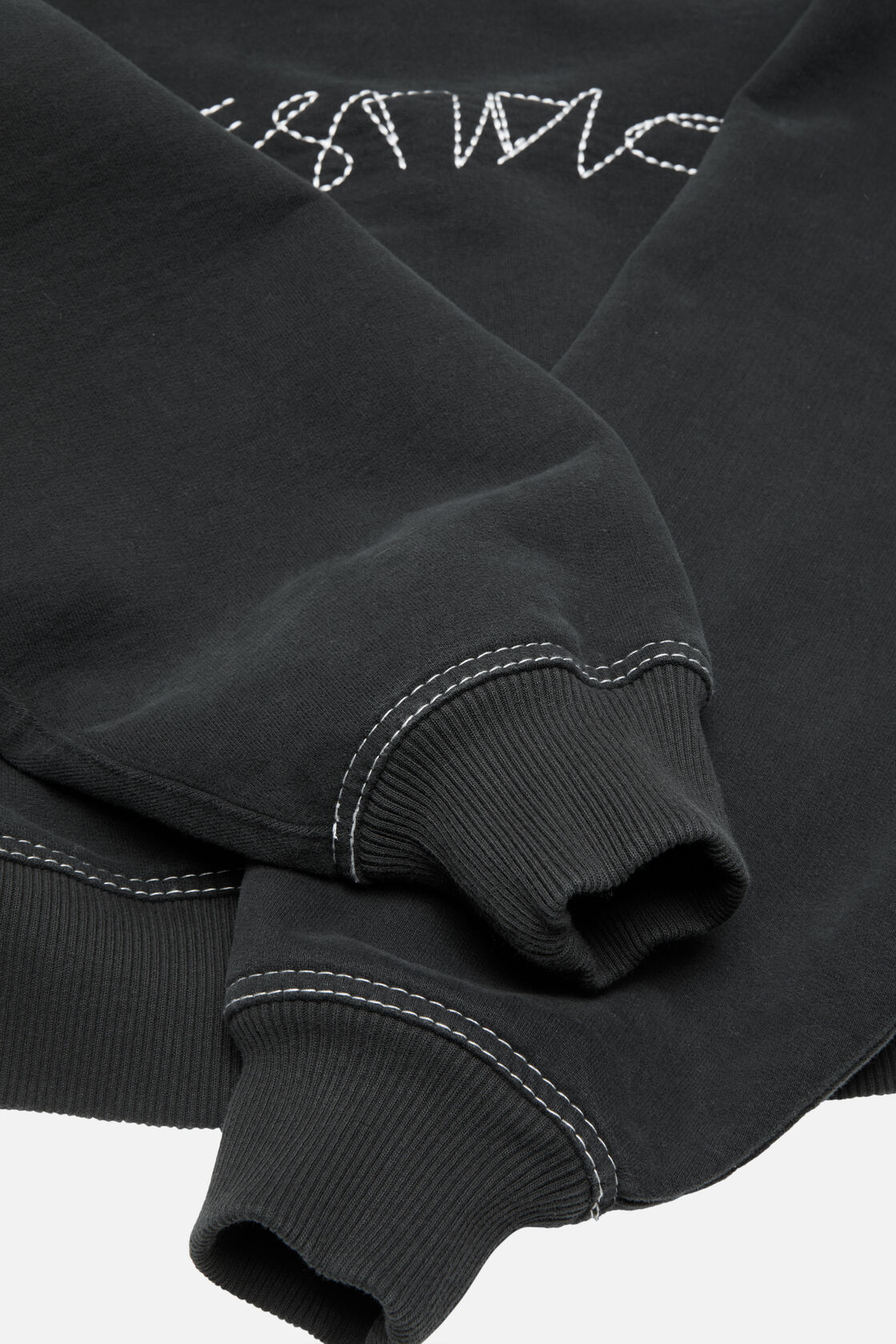 Hooded zip-up sweater, Faded black, 2000x