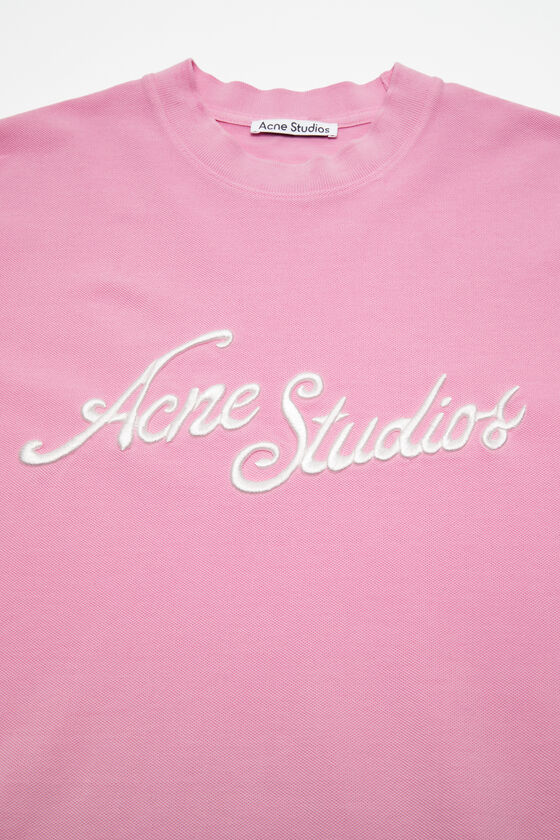 Acne Studios - Logo t-shirt - Relaxed fit - Bubble Pink