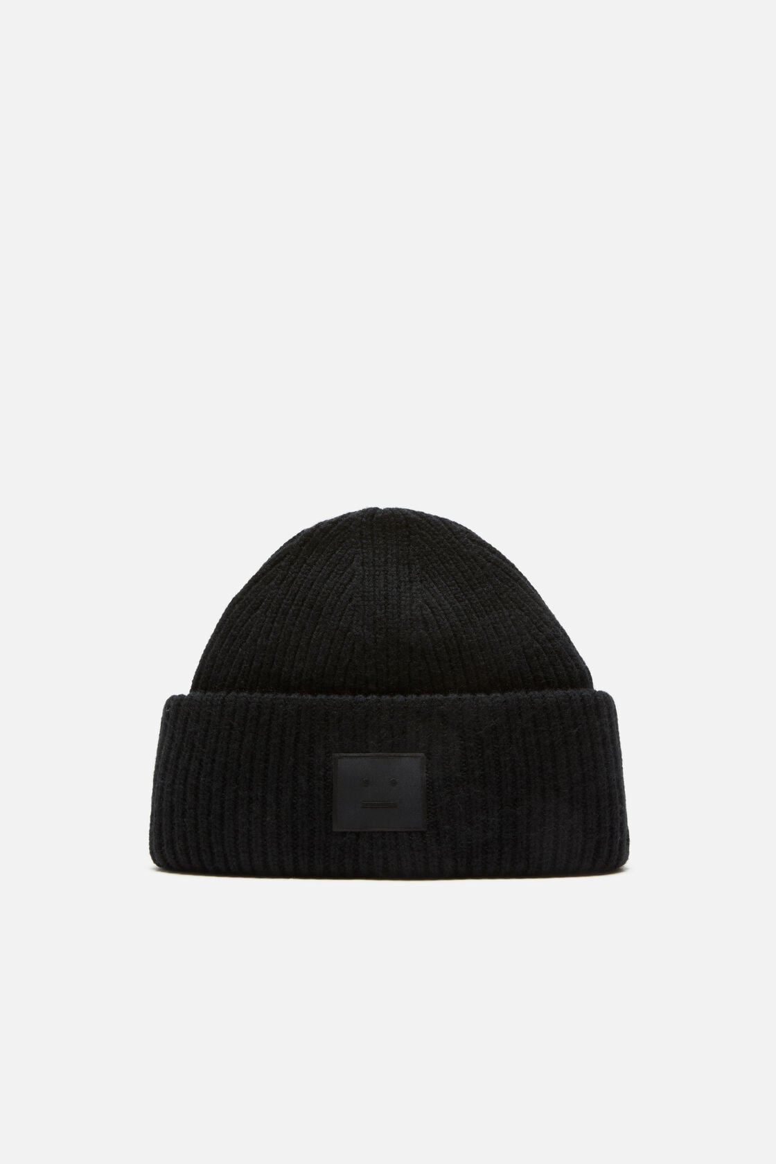 Face logo beanie - Yak, Black, 2000x