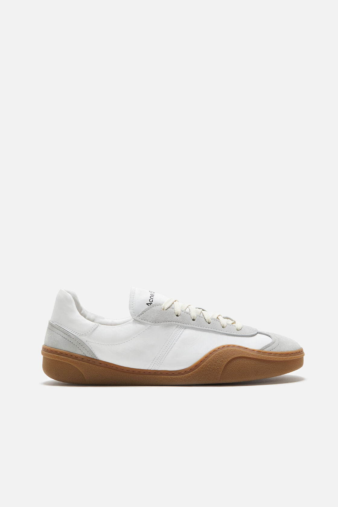 Lace-up sneakers, White/brown, 2000x