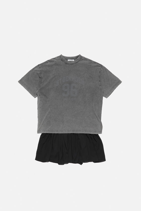 T-shirt dress, Anthracite/black, 2000x