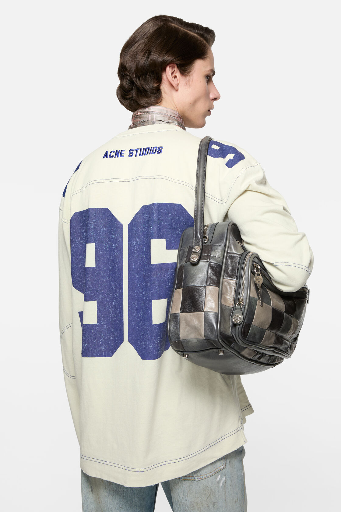 Logo jersey t-shirt, Oat beige, 2000x