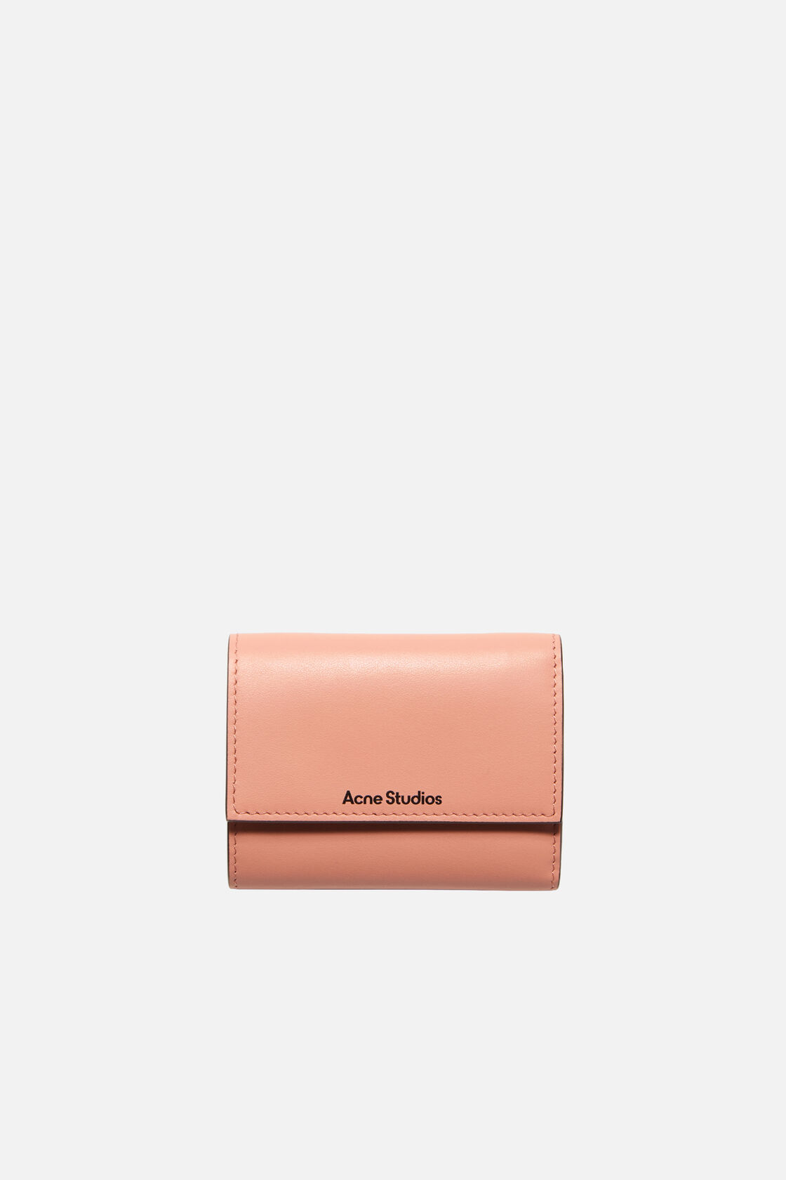 Acne Studios Trifold leather wallet Salmon pink