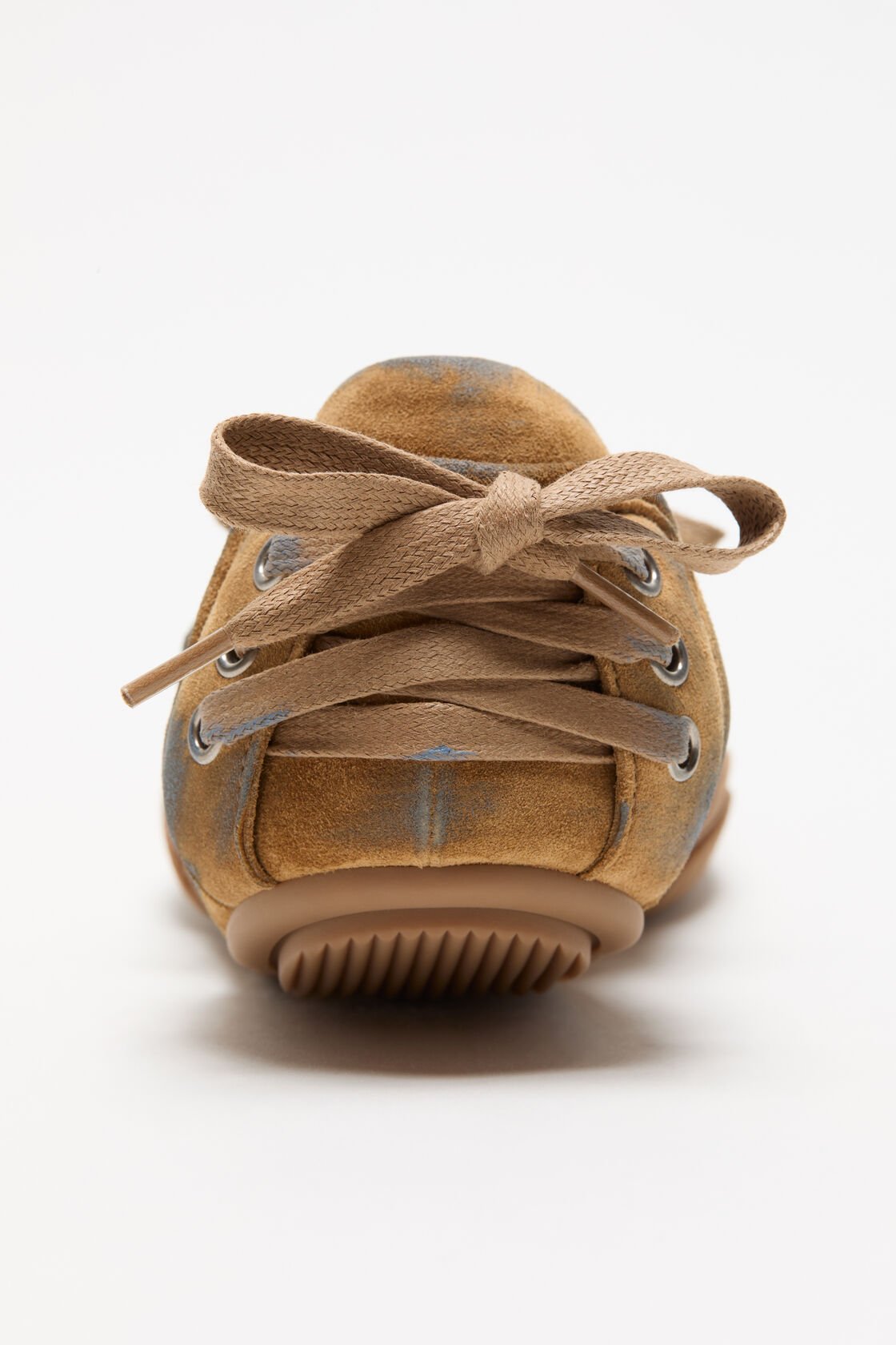 Lace-up suede shoes, Beige/blue, 2000x