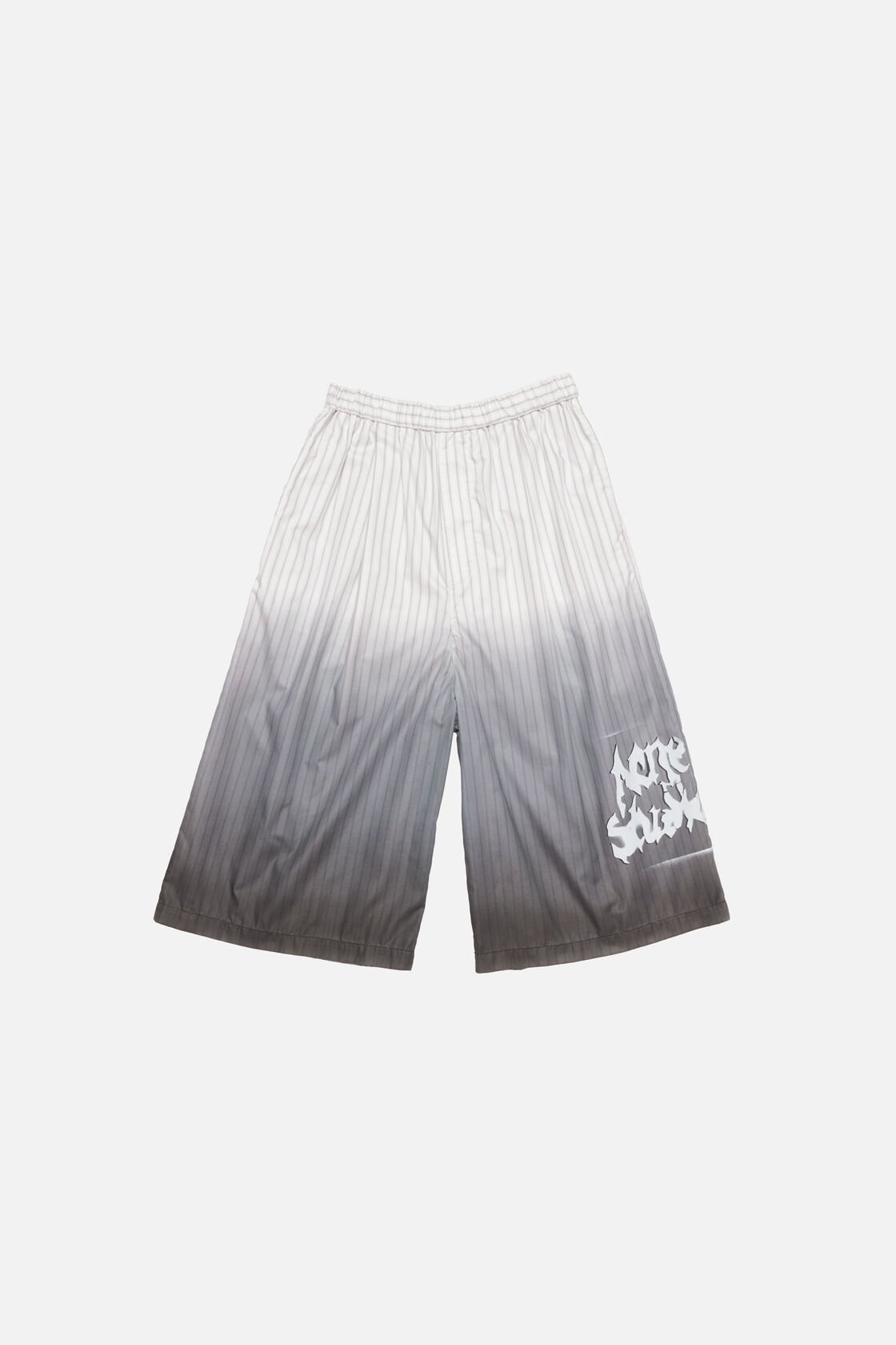 Oversized logo shorts, White/brown, 2000x