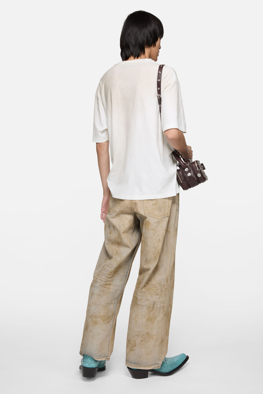 Logo t-shirt - Relaxed fit, Dusty white, 2000x