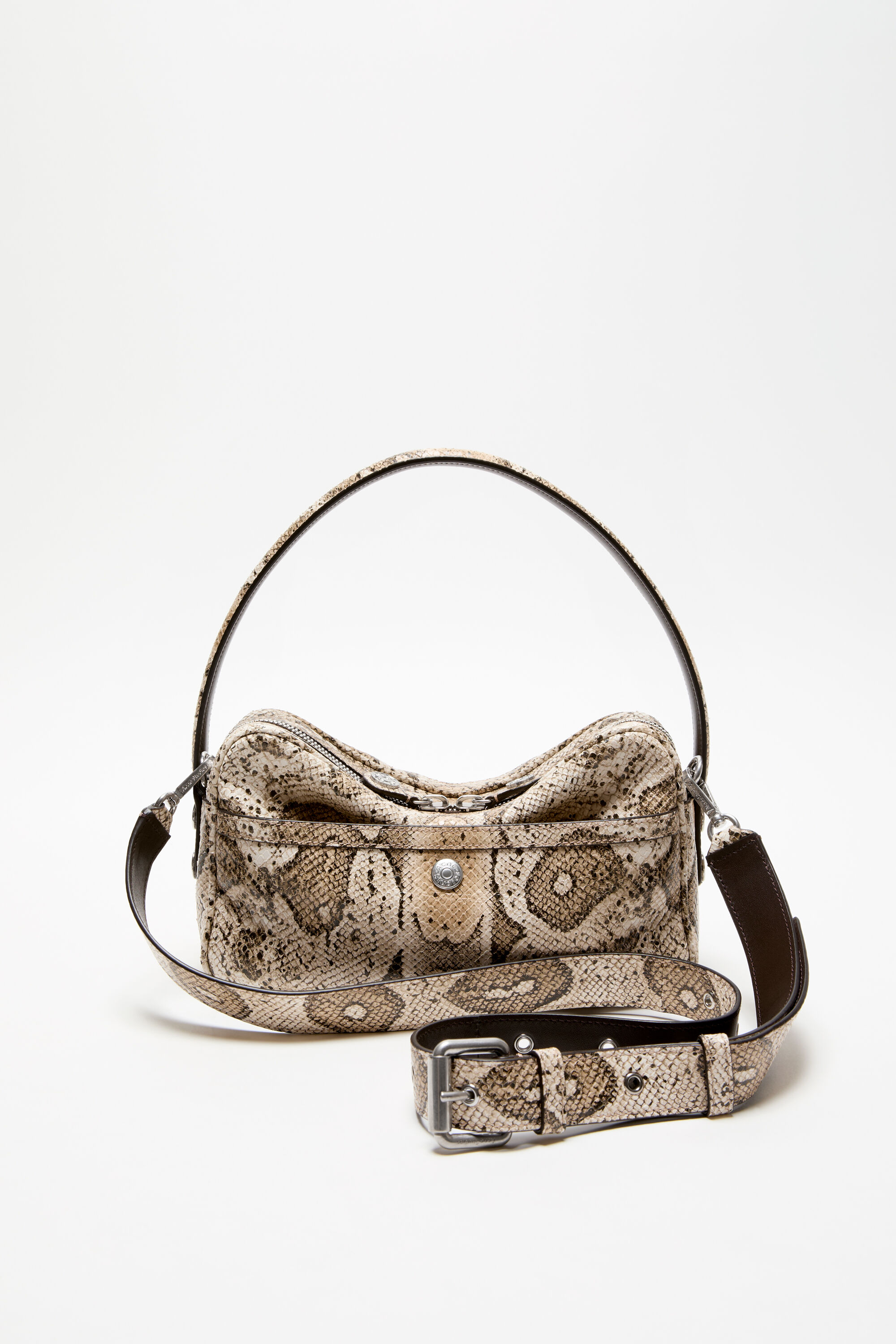 Acne Studios - Camero Party snake-print bag - Beige Multi