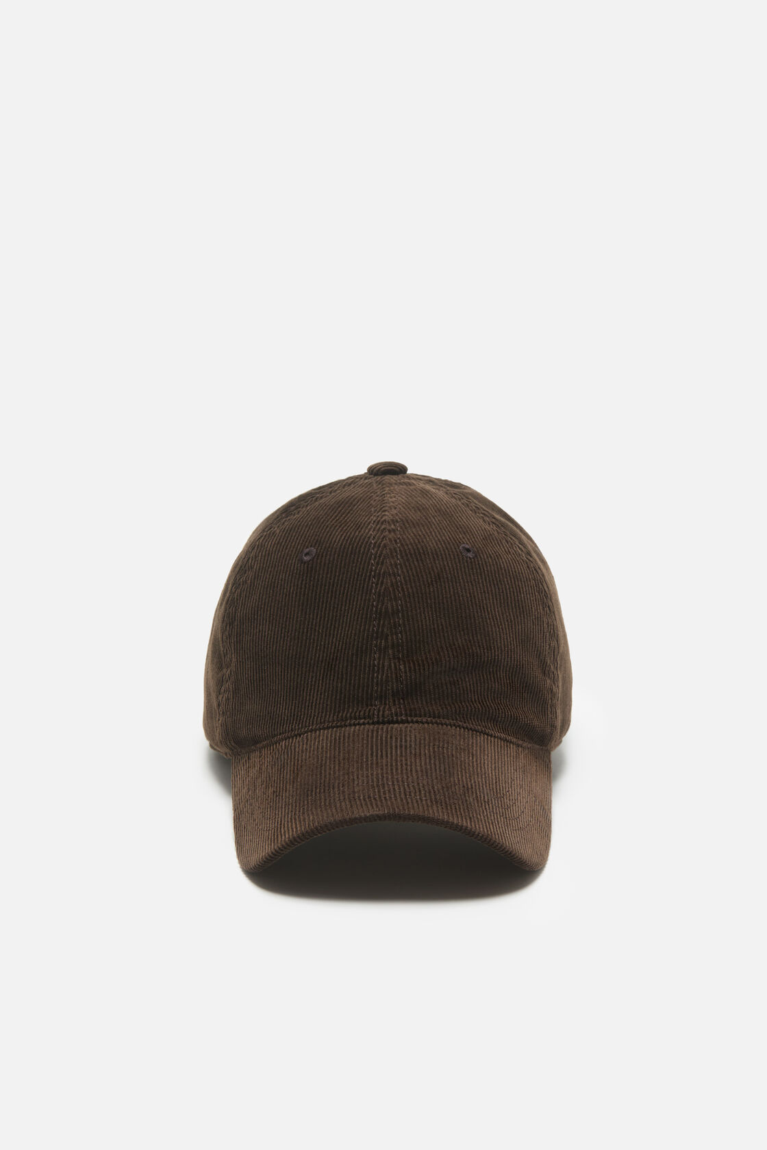 Corduroy baseball cap, Dark brown, 2000x
