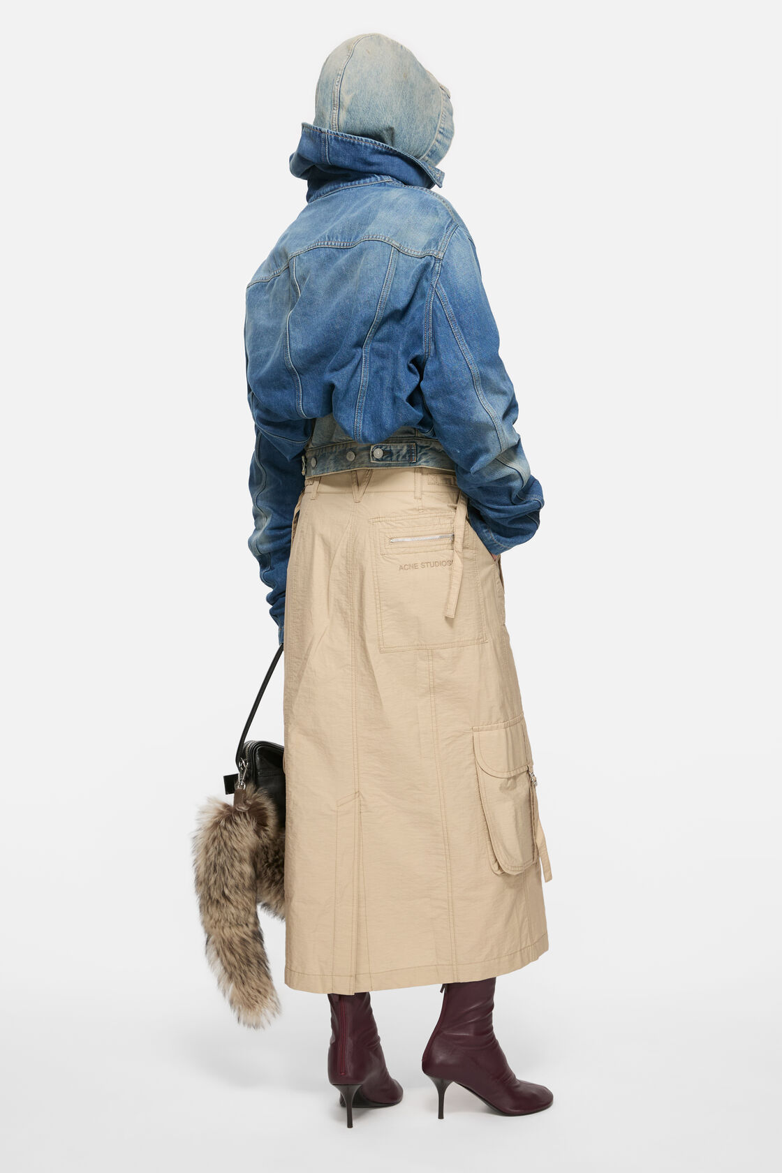 Cargo skirt, Beige, 2000x