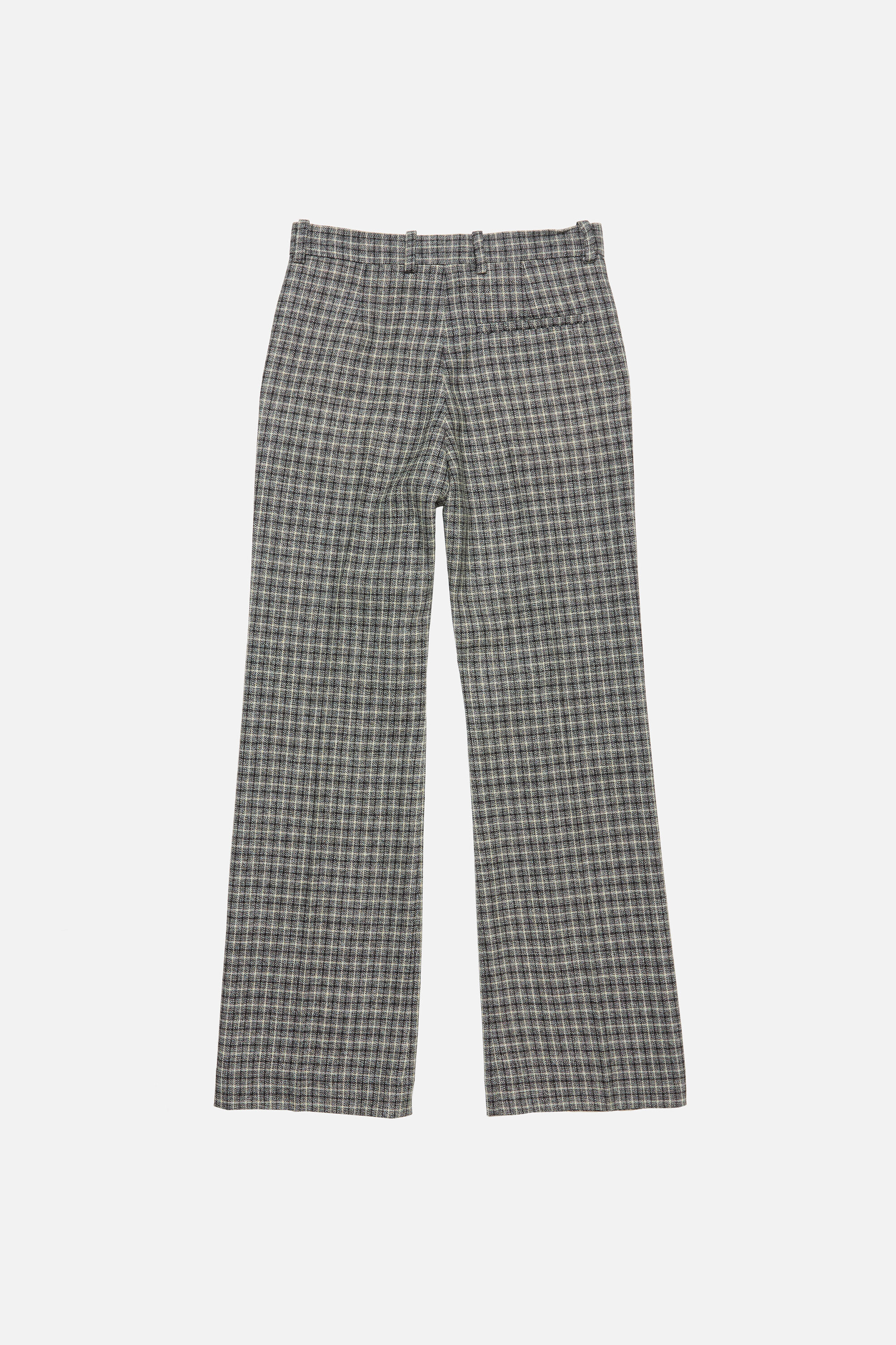 Acne Studios - Wool check trousers - Black/white