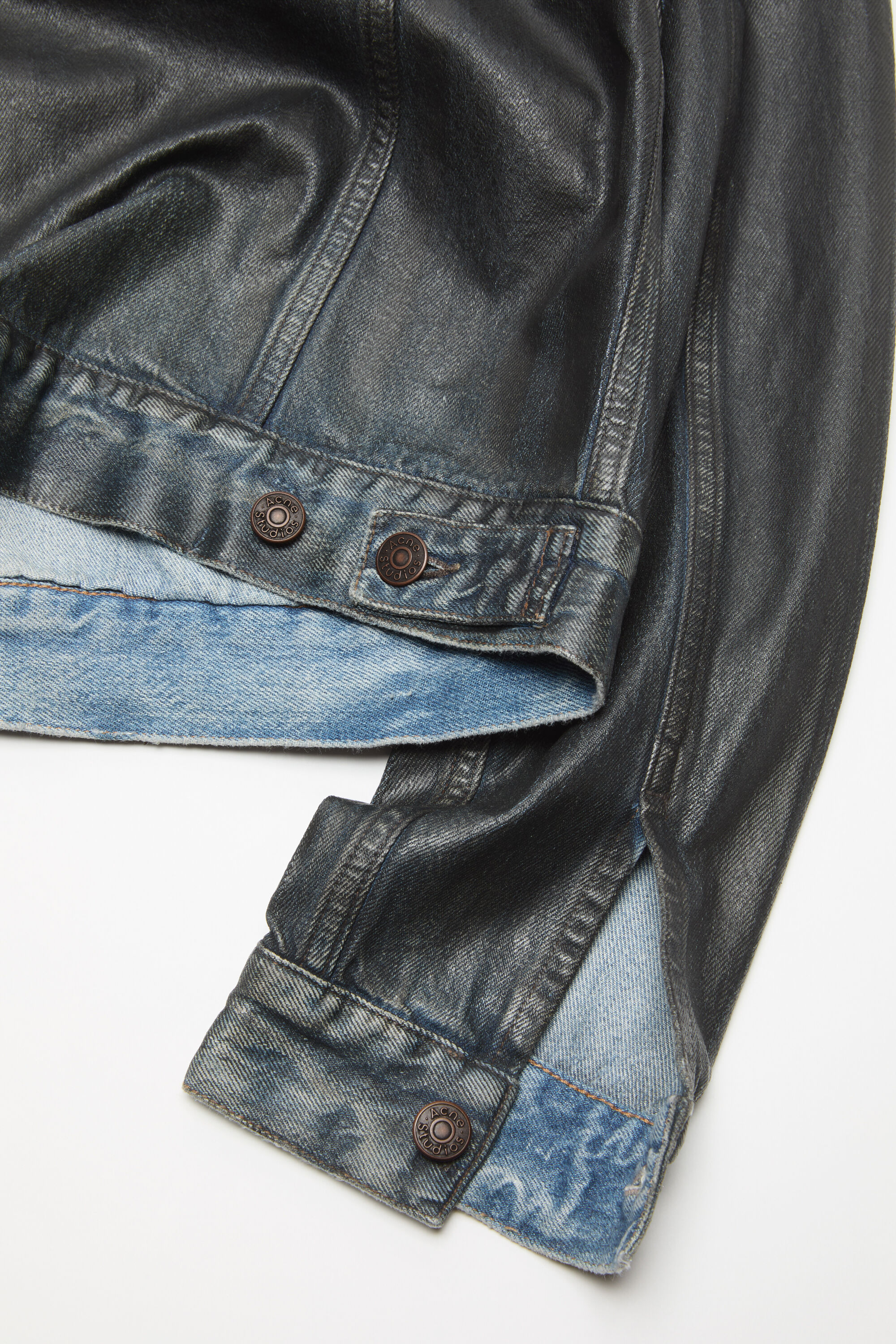 Acne Studios - コーティング加工を施したデニムジャケット - ブラック