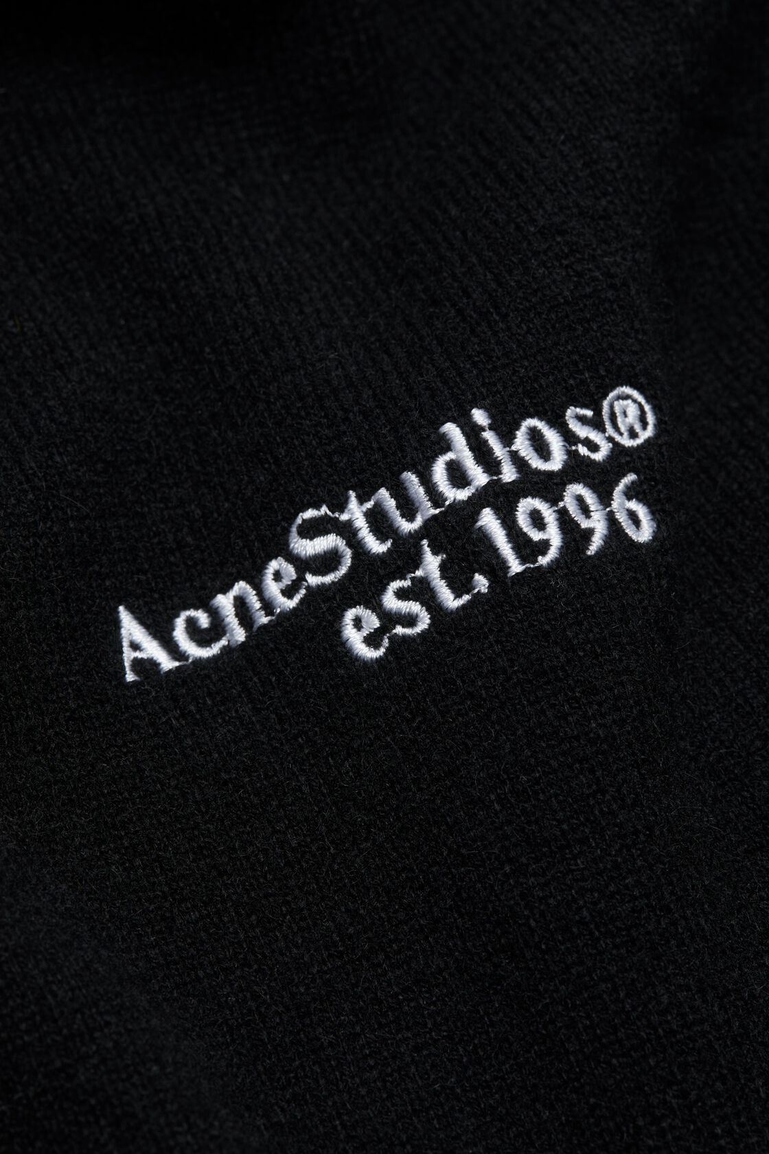 Wool knit polo, Black, 2000x