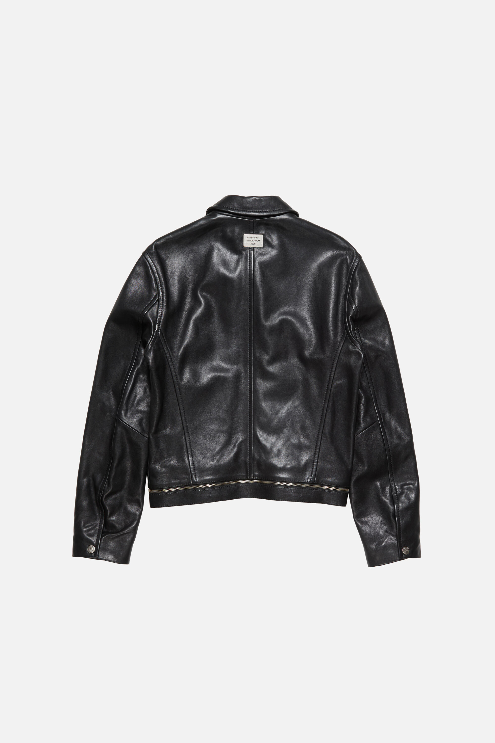 Acne Studios レザー　トラッカージャケット　46 Acne Studios - Leather biker jacket - Black