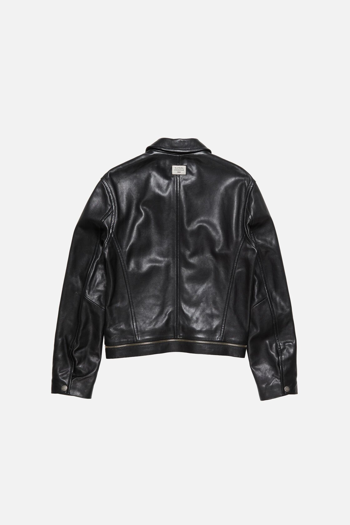 Leather biker jacket, Black, 2000x