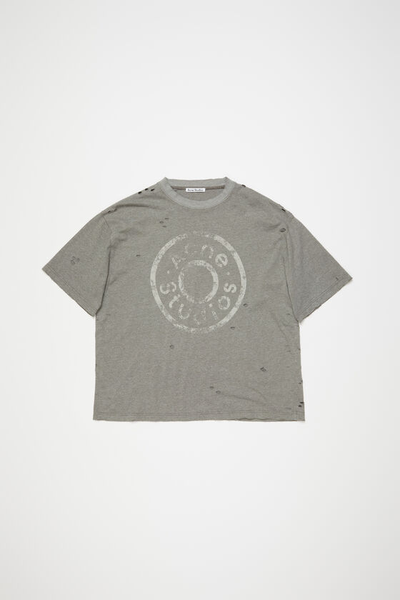 今期 25SS Acne Studios バックロゴパッチ クルーネックTシャツ クルー  