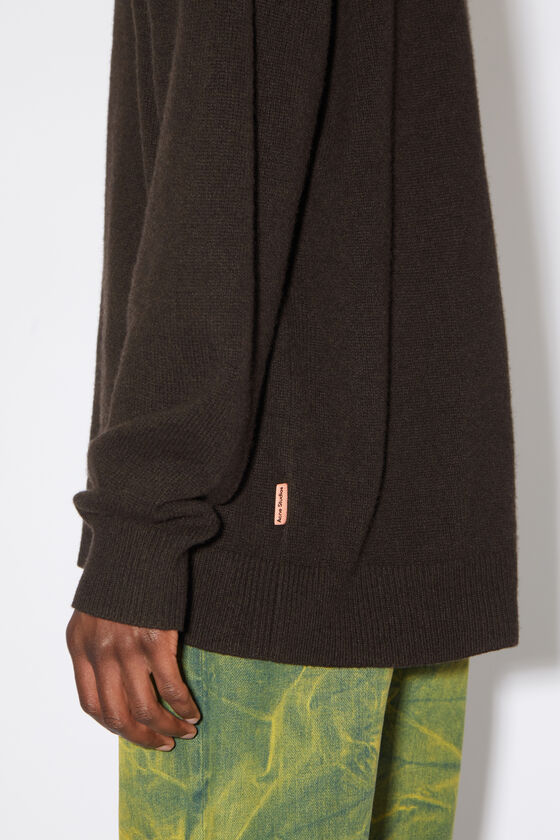 Acne Studios - Wool cashmere hoodie - Dark brown