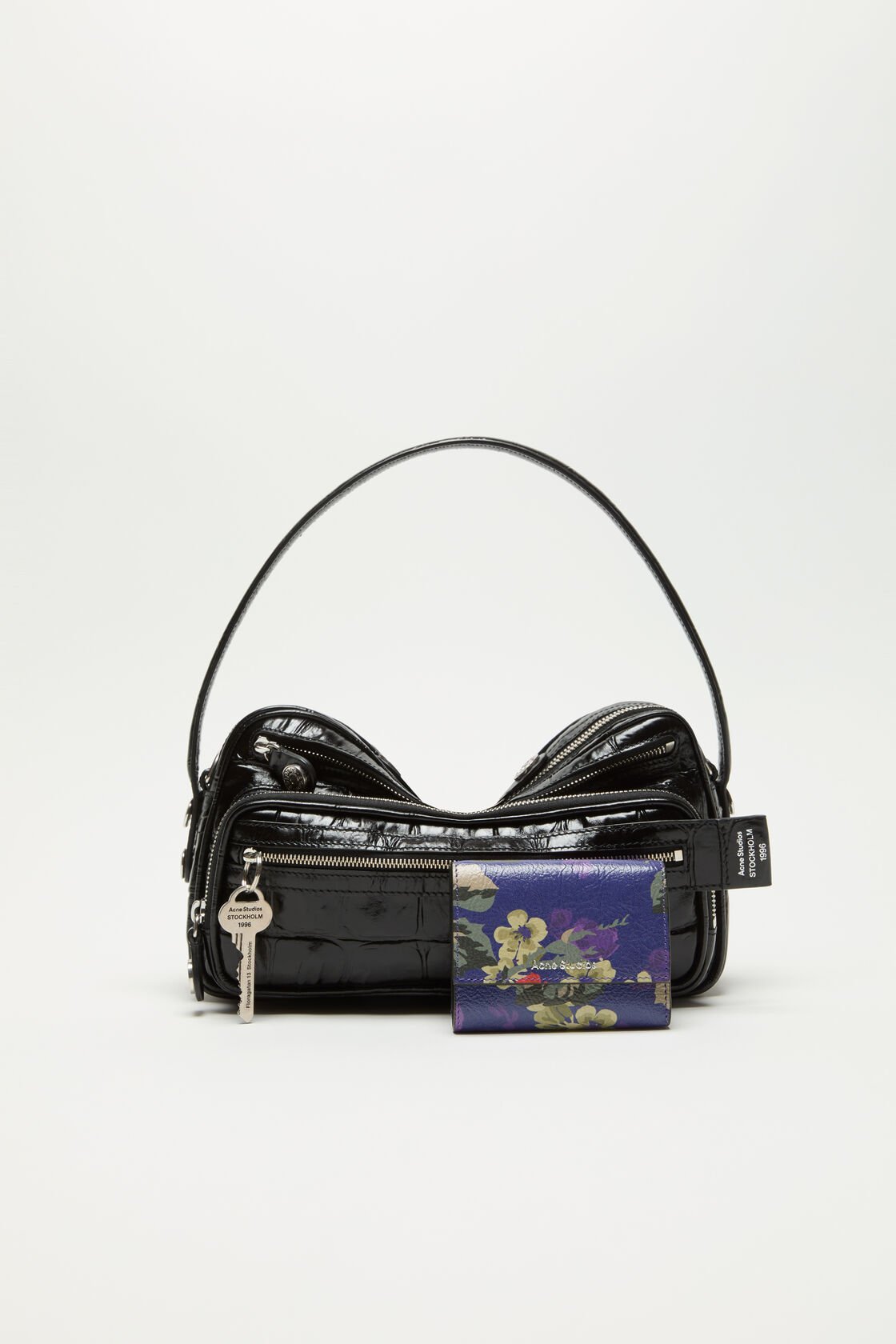 Trifold leather wallet, Violet purple, 2000x