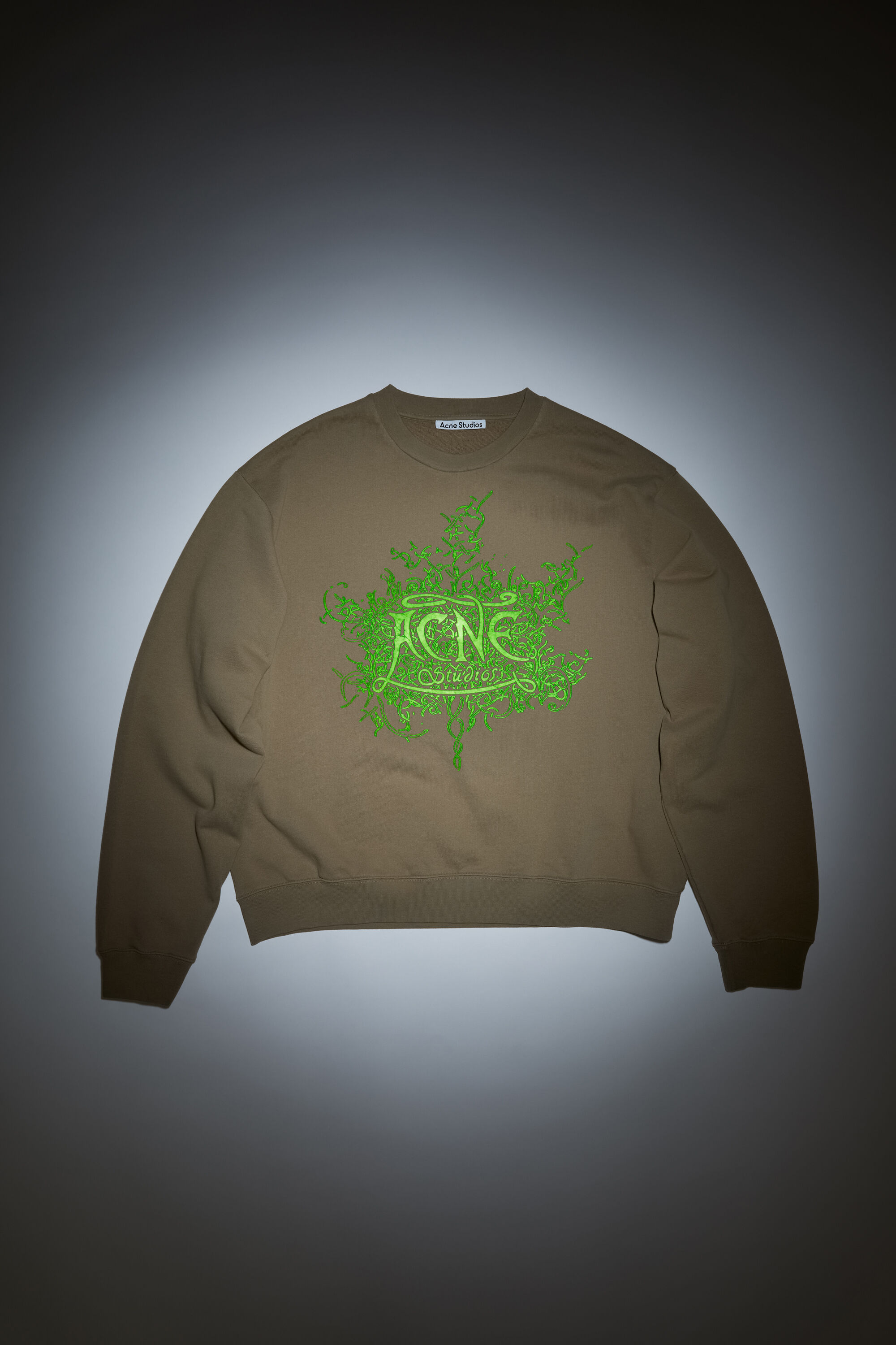 Acne Studios - Glow in the dark logo sweater - Dark beige