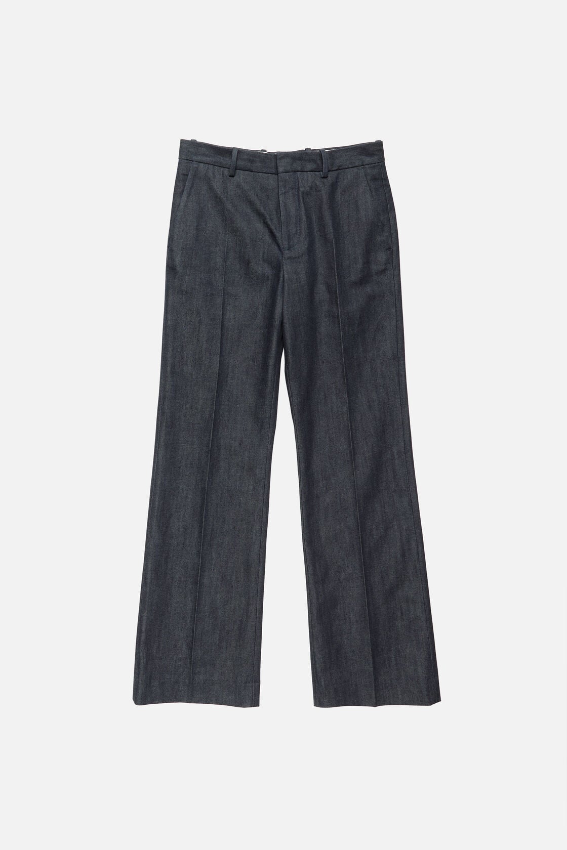 Branded selvedge denim trousers, Indigo blue, 2000x