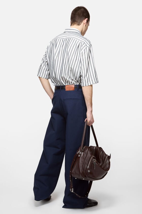 Acne Studios - Stripe button-up shirt - Black/white