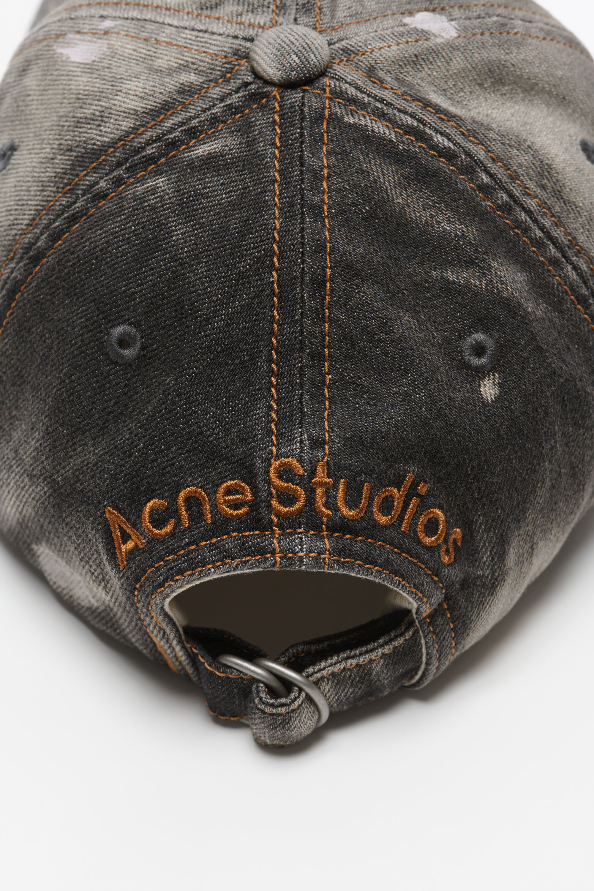Acne Studios - ウォッシュドデニムキャップ - ブラック
