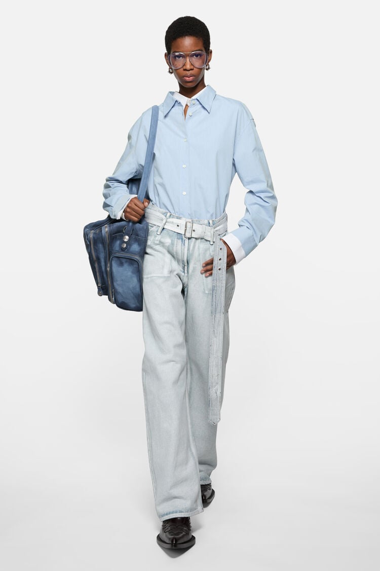 FN-WN-BLOU001259, Light blue/white