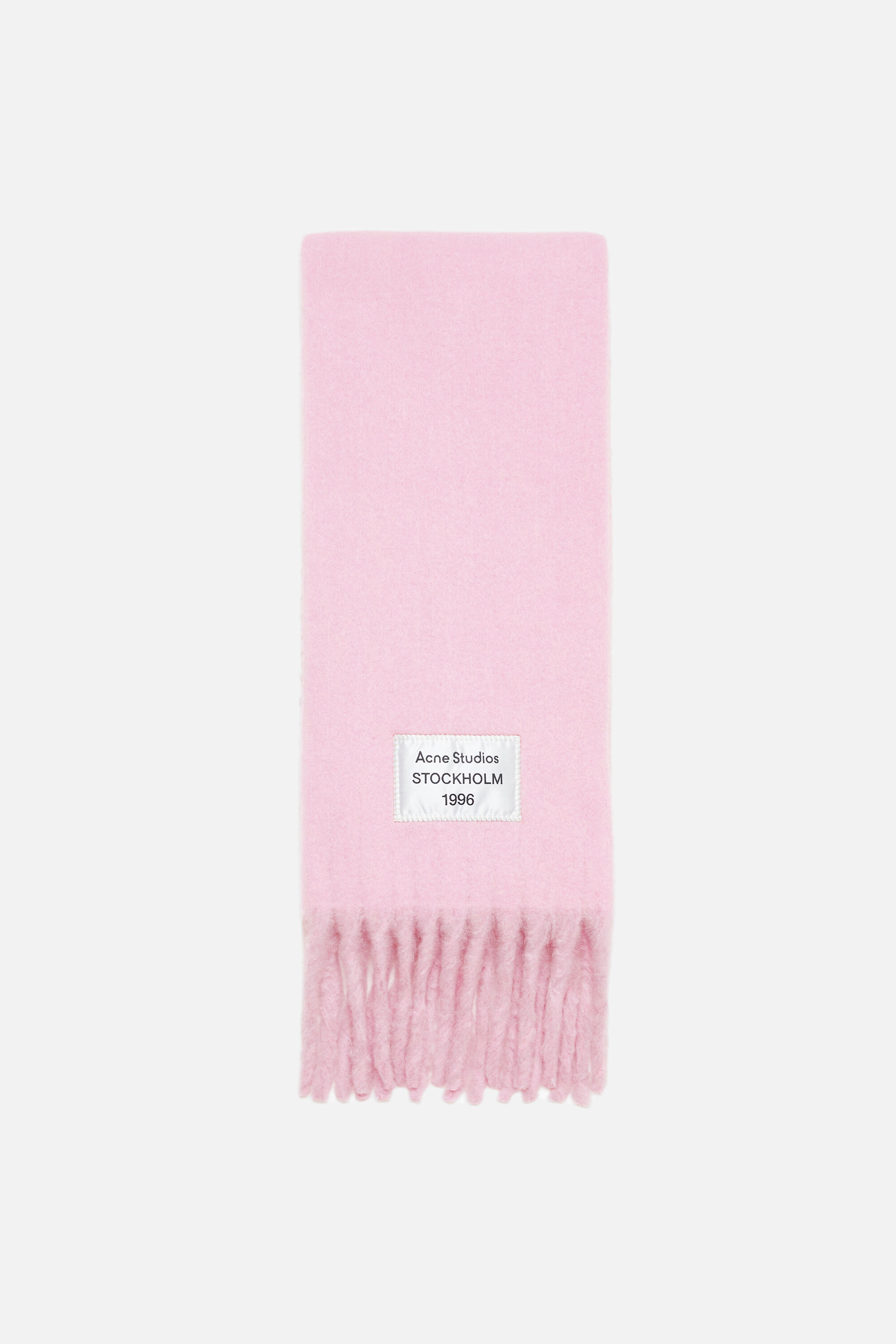 acne studios フリンジアルパカスカーフ Acne Studios - Bicolour Alpaca Scarf - Pink/lilac