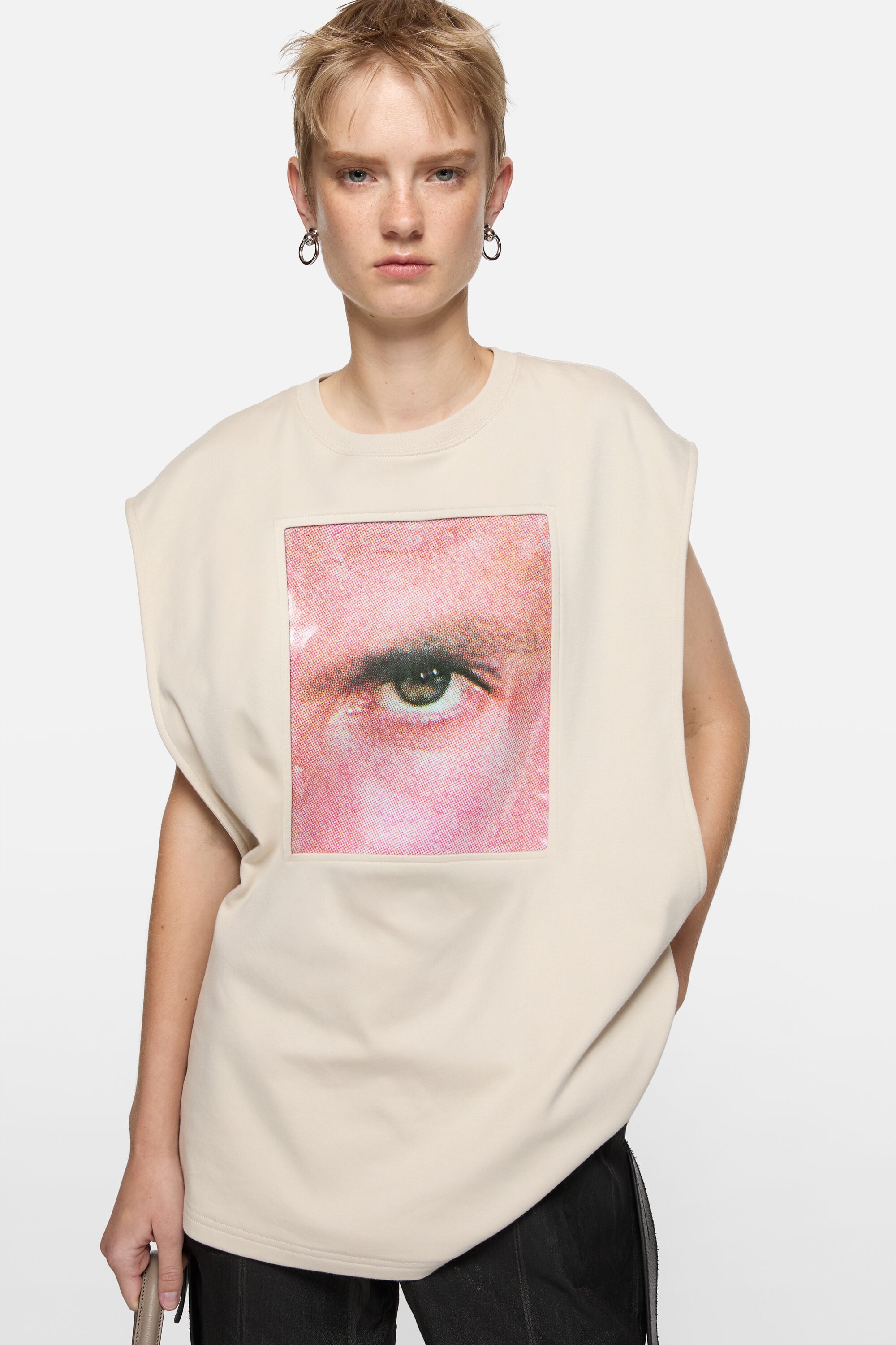 Acne Studios - グラフィックタンクトップ - クレイベージュ
