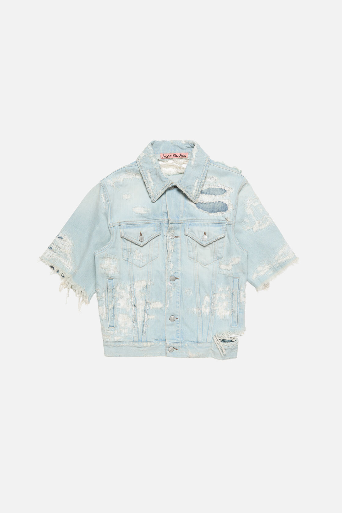 Mended denim jacket, Light blue, 2000x