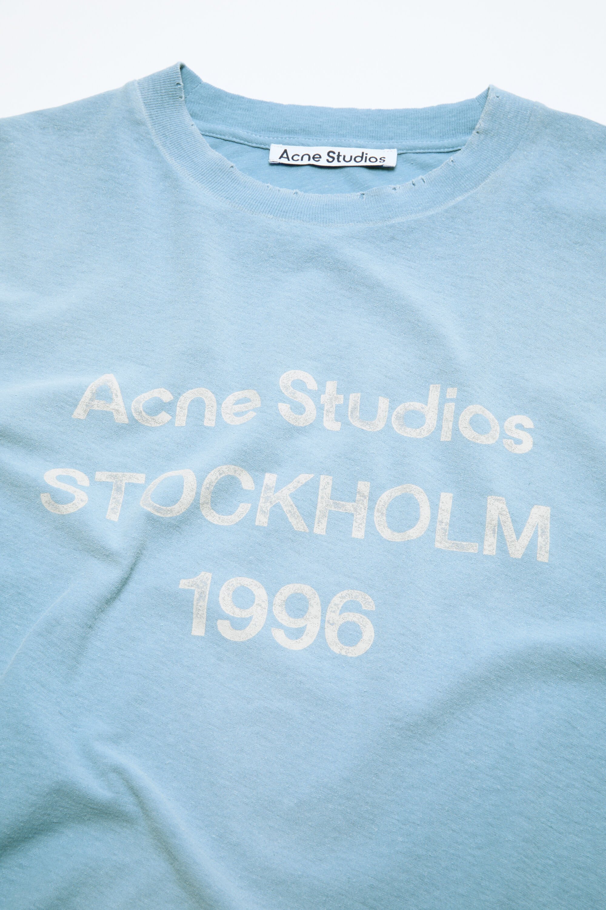 Acne Studios - Sprayed 1996 logo t-shirt - Cornflower blue Acne Studios - Sprayed 1996 logo t-shirt - Cornflower blue